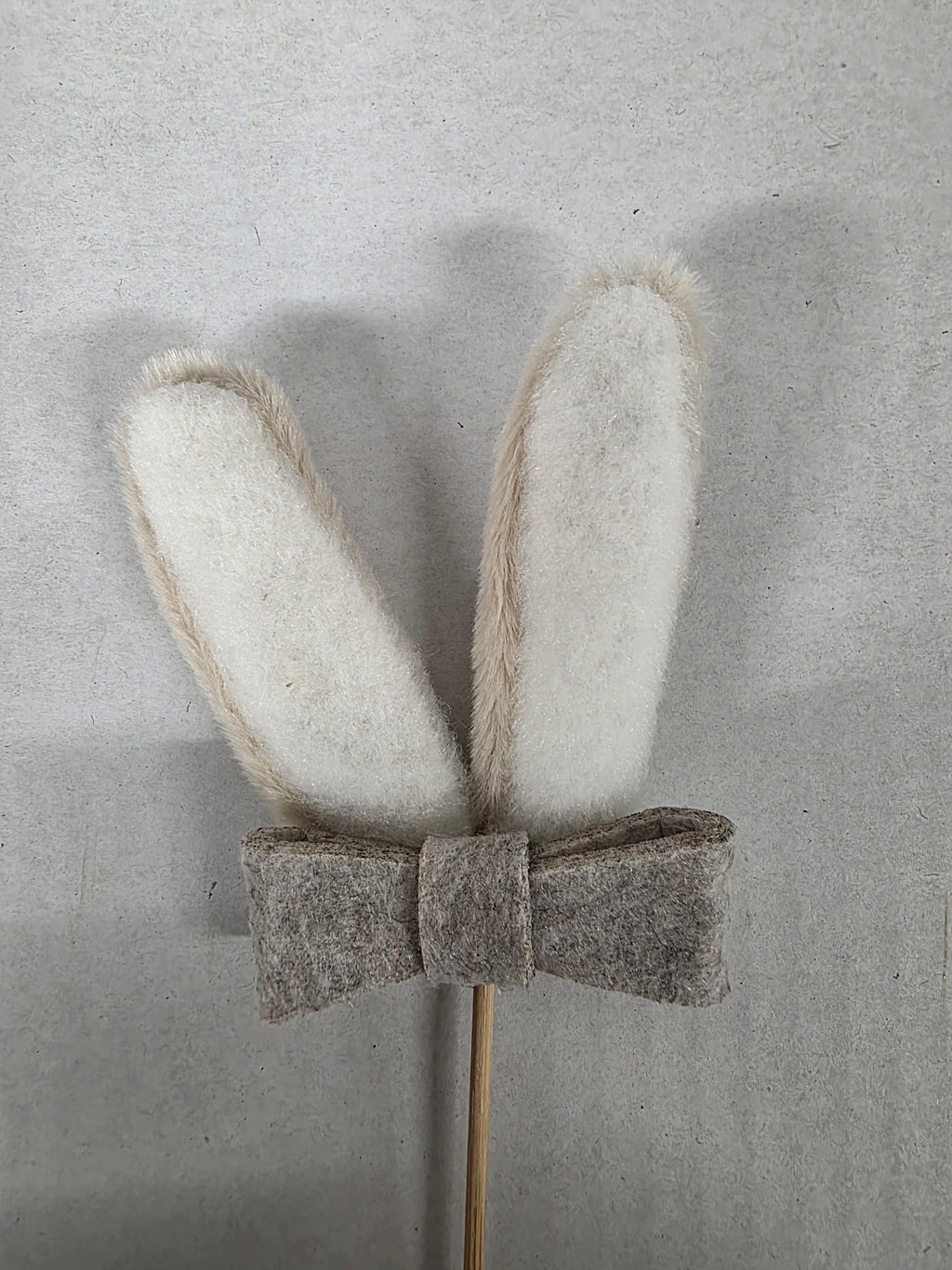 Felt Rabbit Ears Stick 6x8.5cm X8 Mink