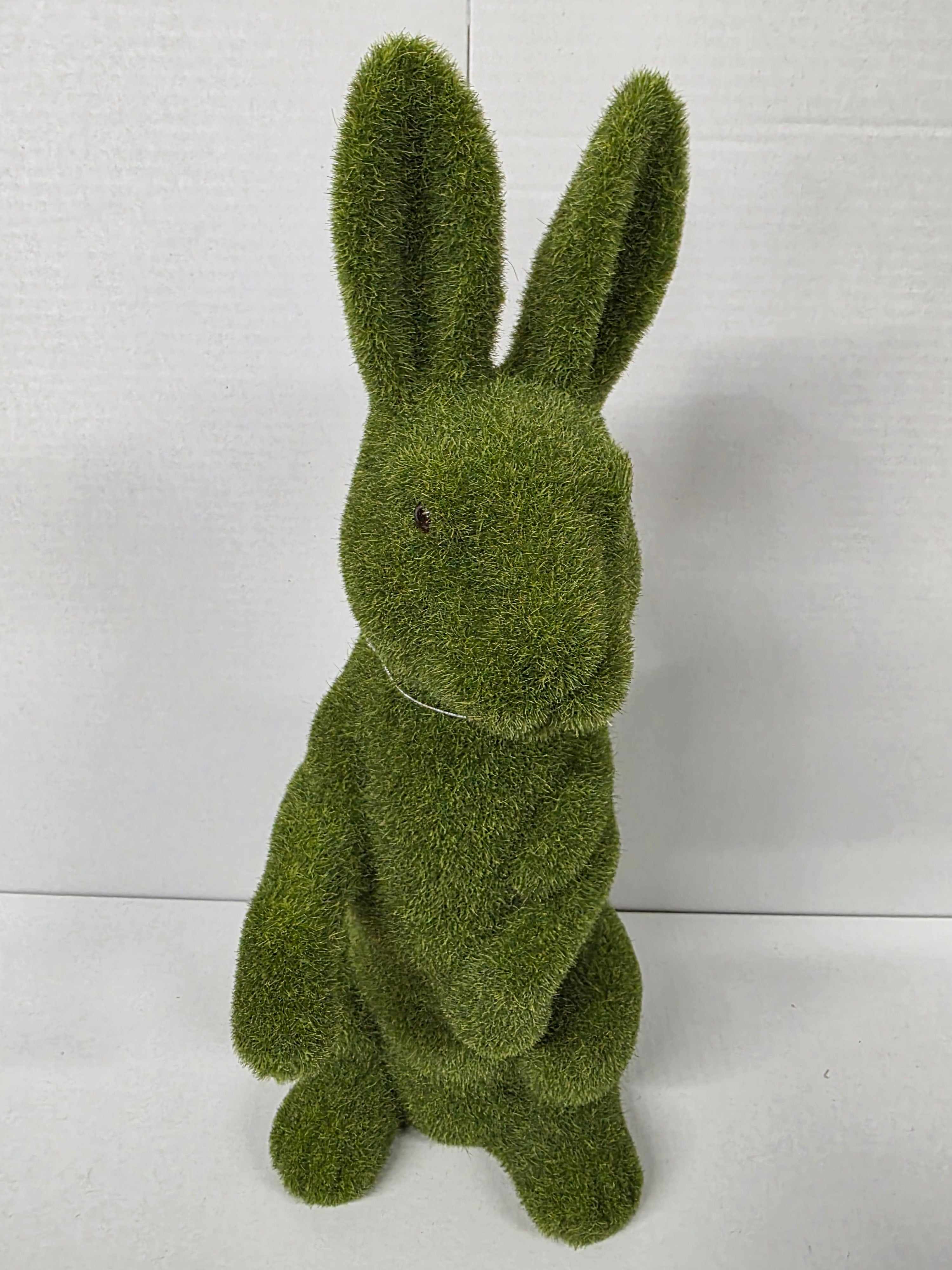 Flocked Standing Rabbit 46cm