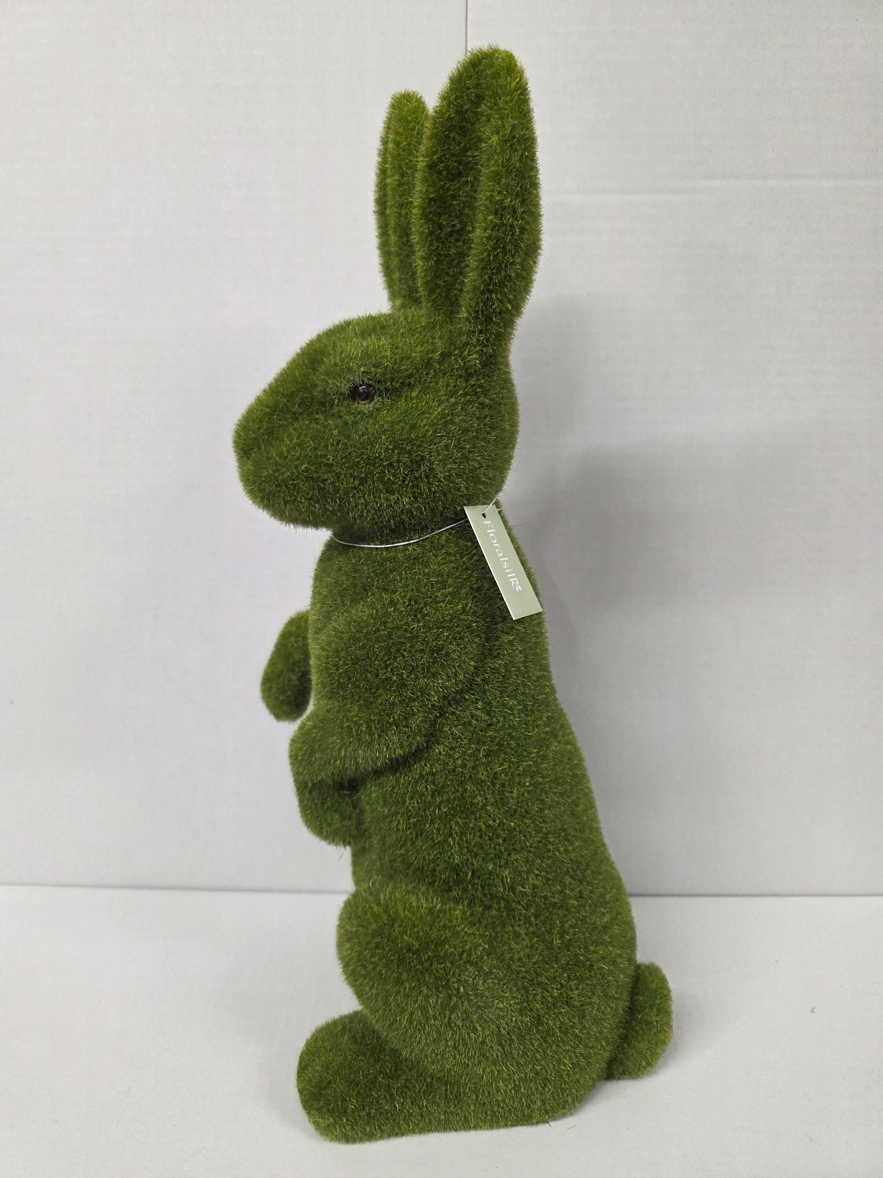Flocked Standing Rabbit 46cm