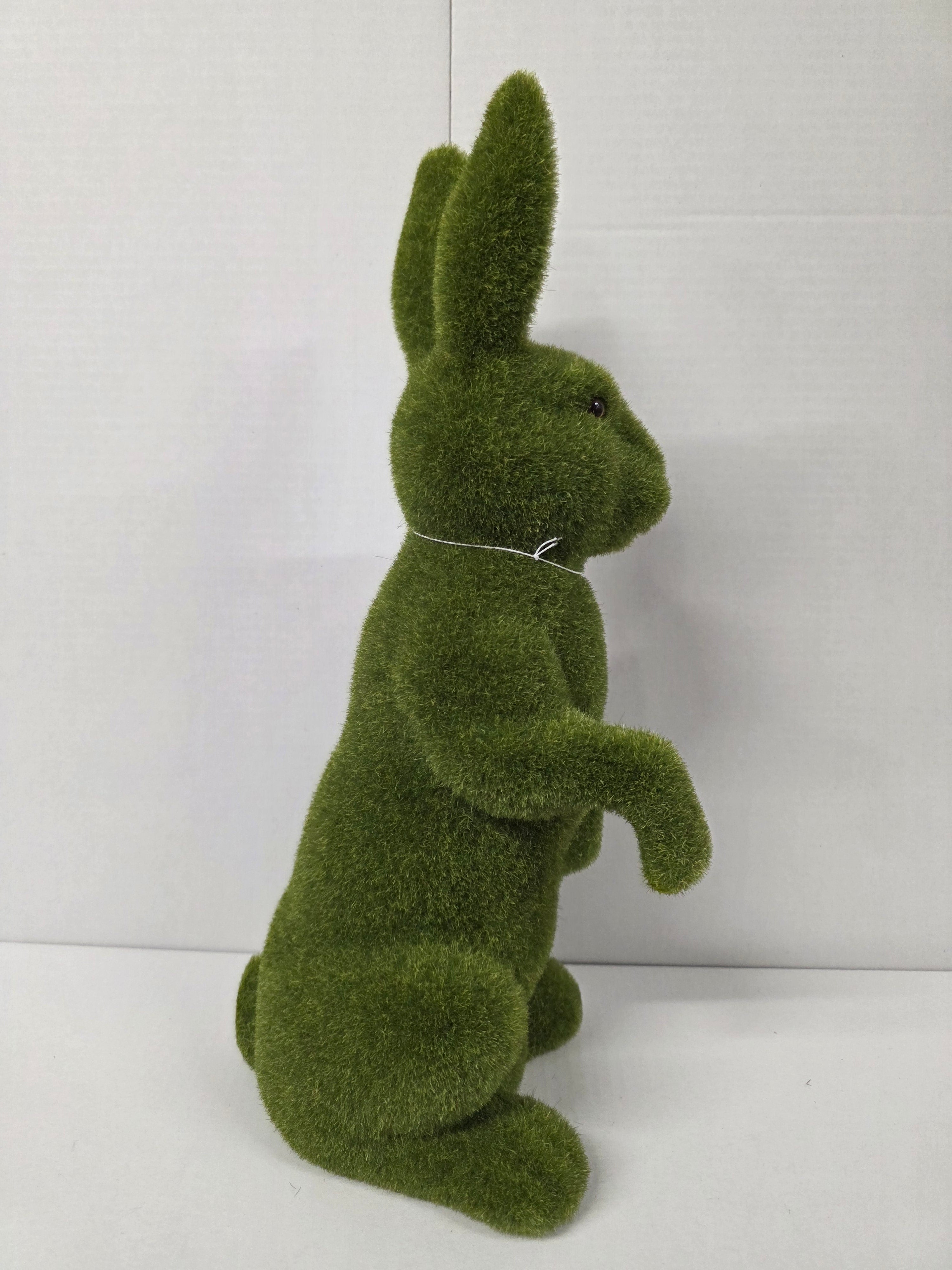 Flocked Standing Rabbit 46cm