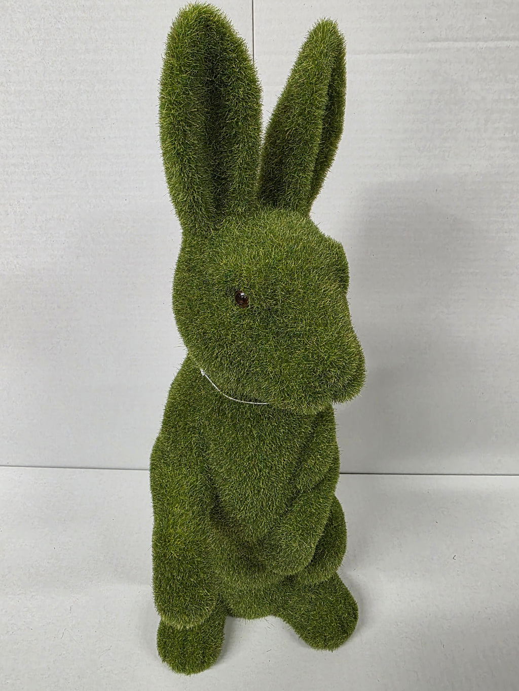 Flocked Standing Rabbit 46cm