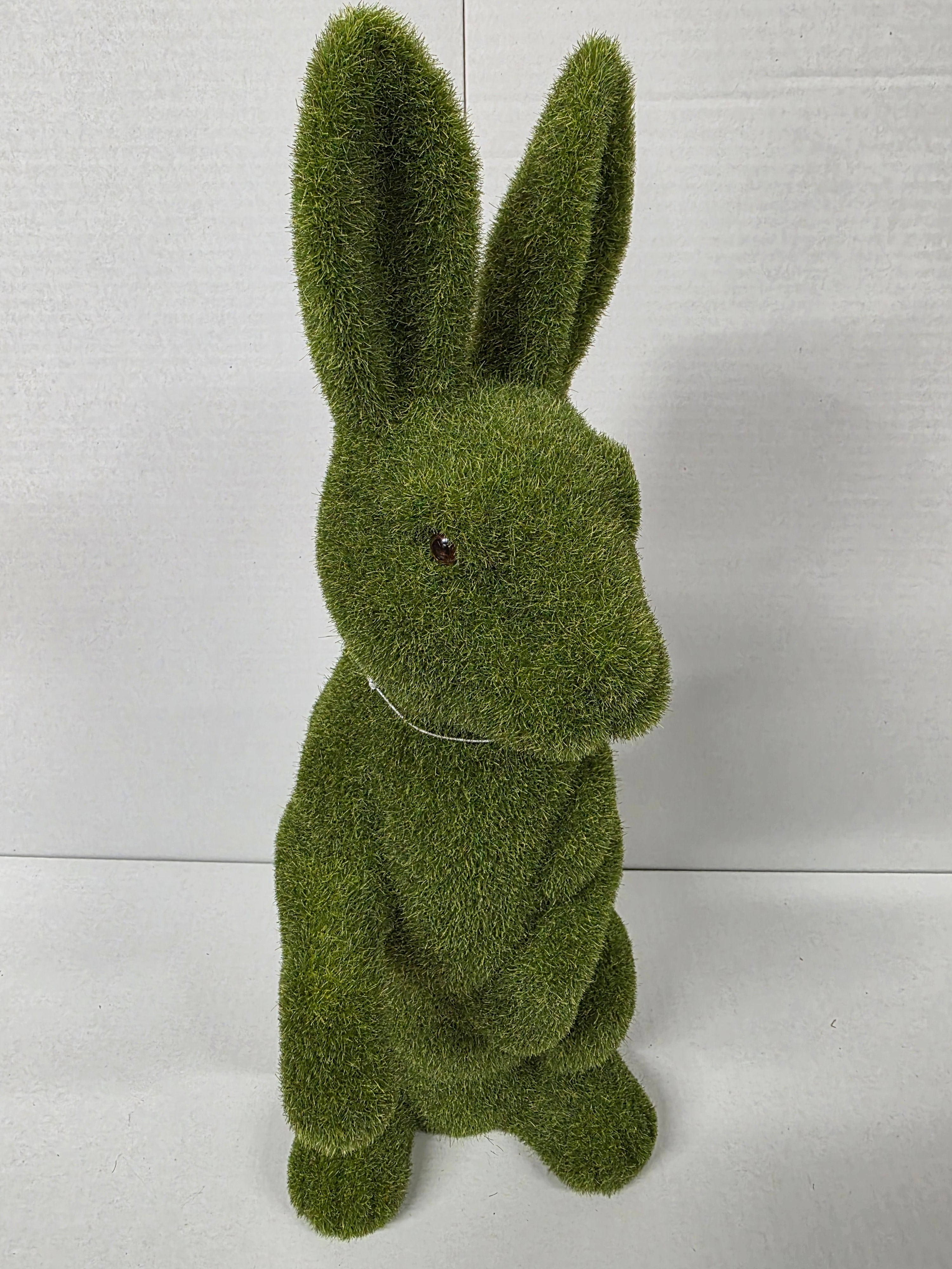 Flocked Standing Rabbit 46cm