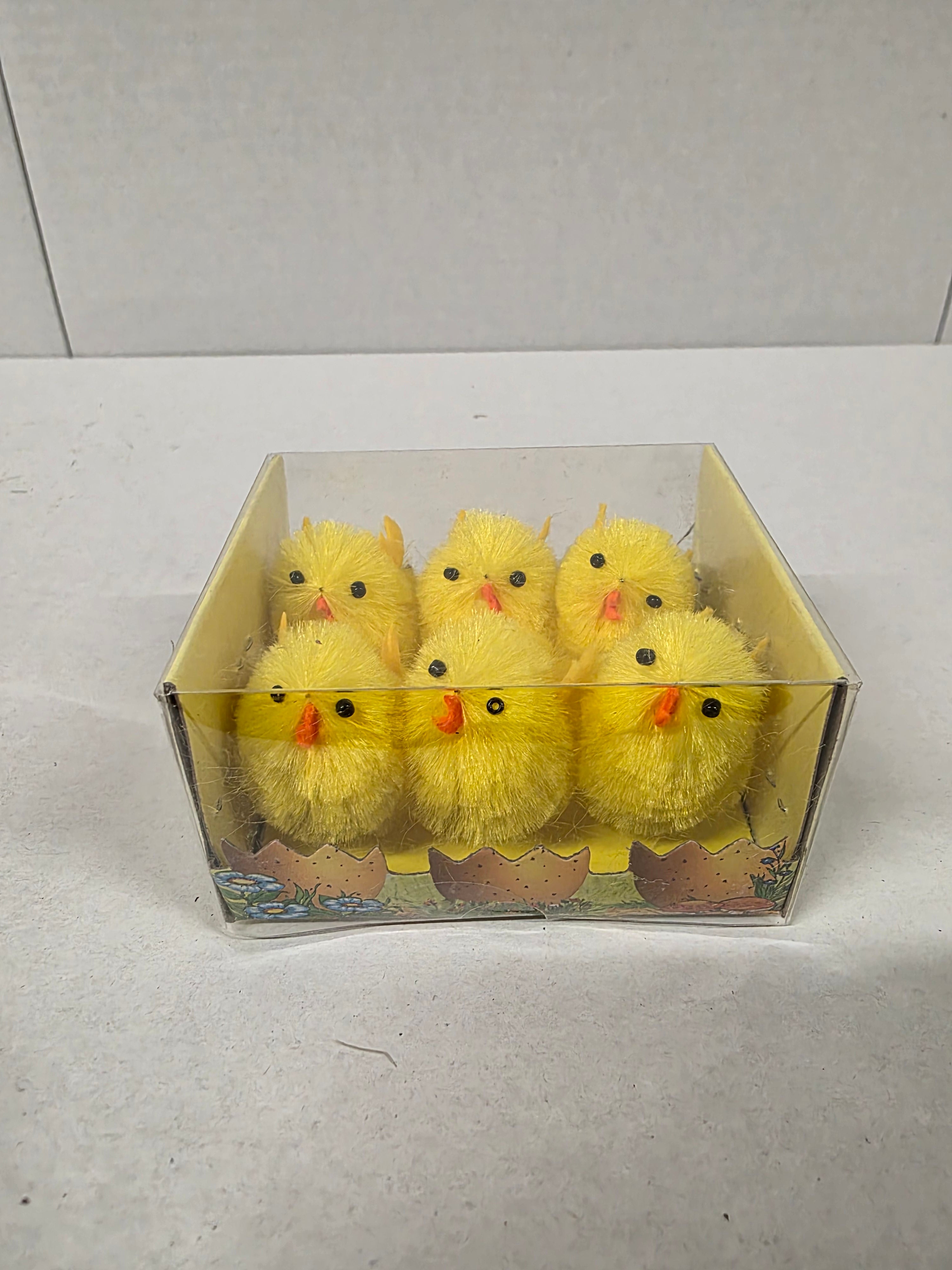 Fluffy Chicks 4cm X6 (PACK OF 4)