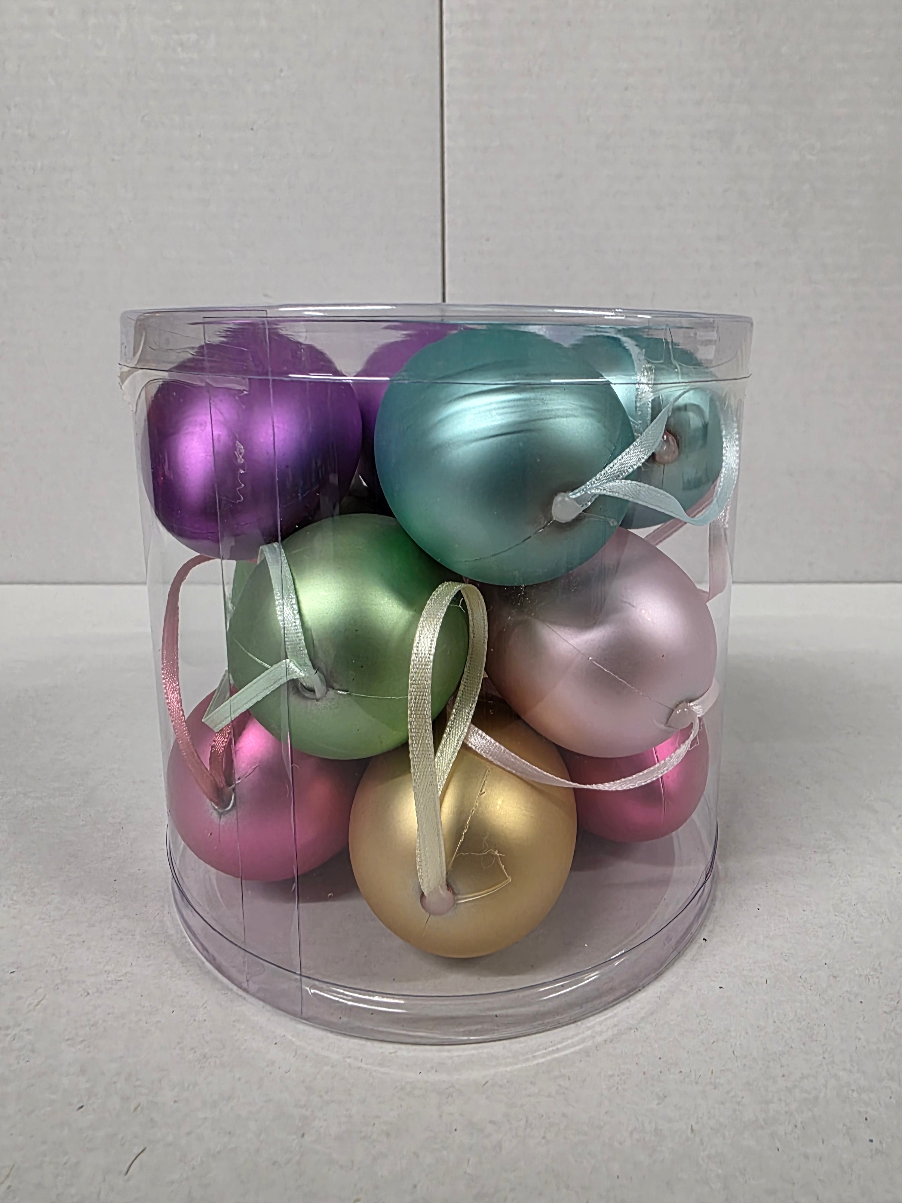 Hanging Easter Eggs Metallic 6cm X12 (PACK OF 2)