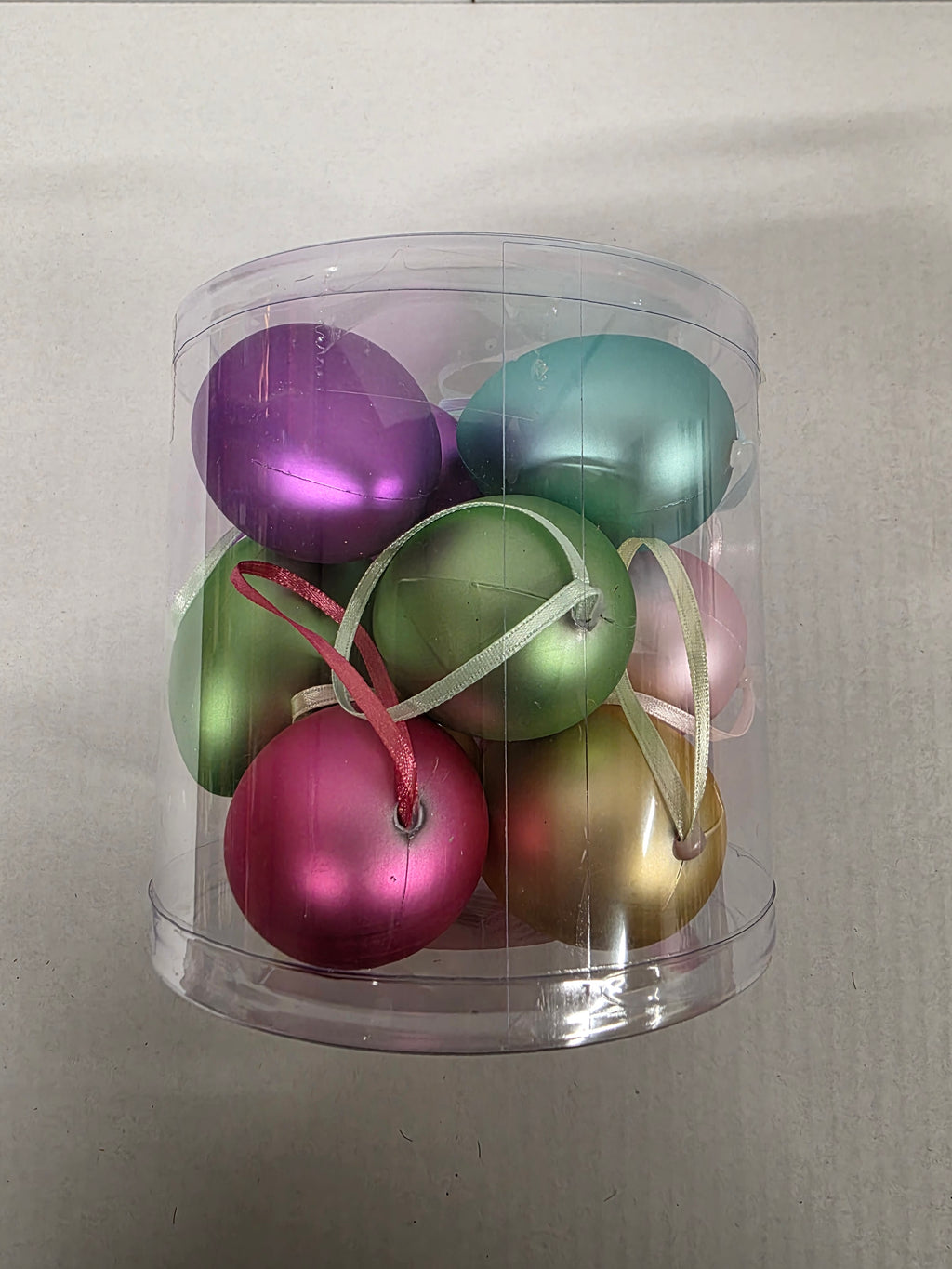 Hanging Easter Eggs Metallic 6cm X12 (PACK OF 2)
