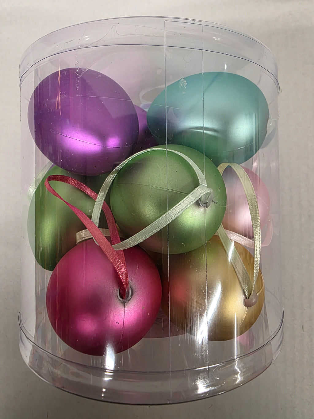Hanging Easter Eggs Metallic 6cm X12 (PACK OF 2)
