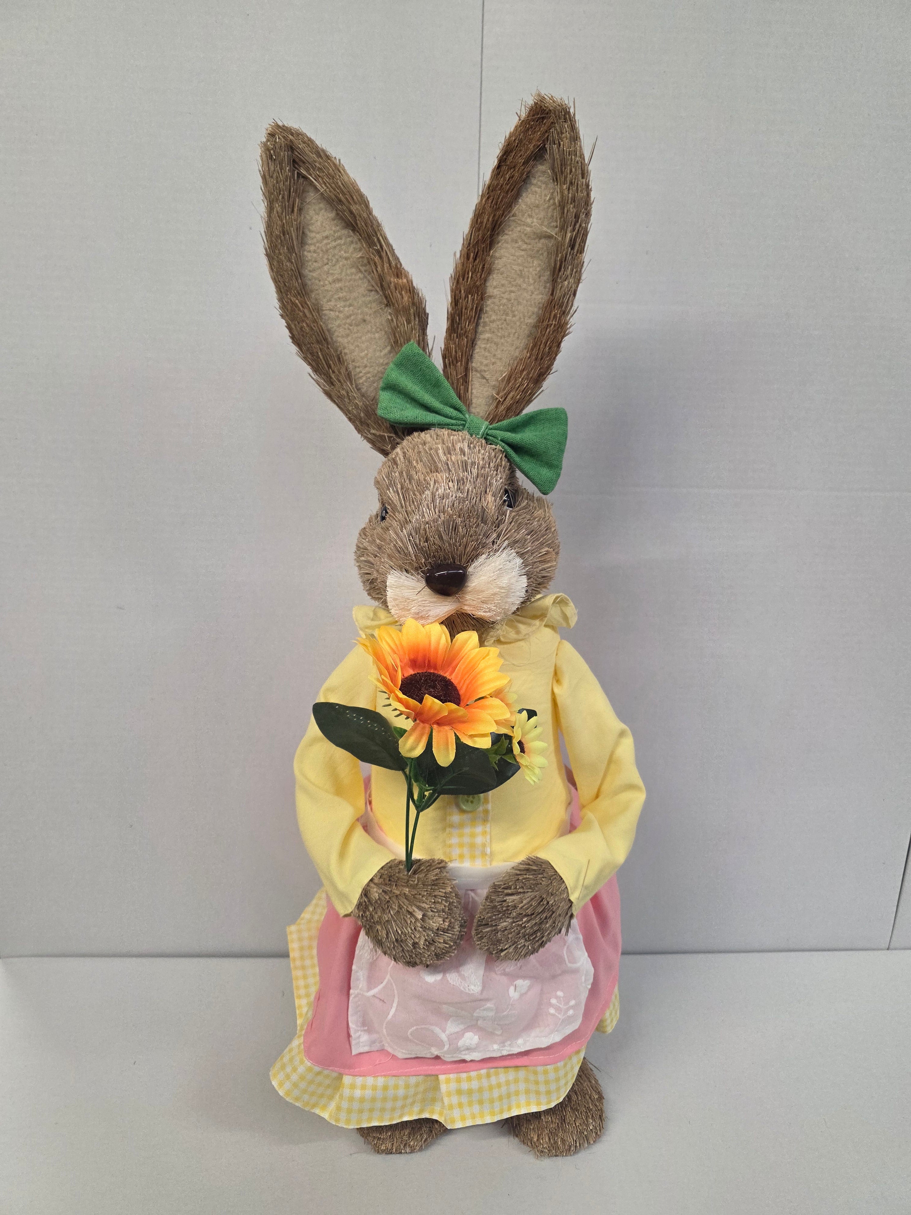 Rustic Bunny Elsie In Yellow Dress 65cm