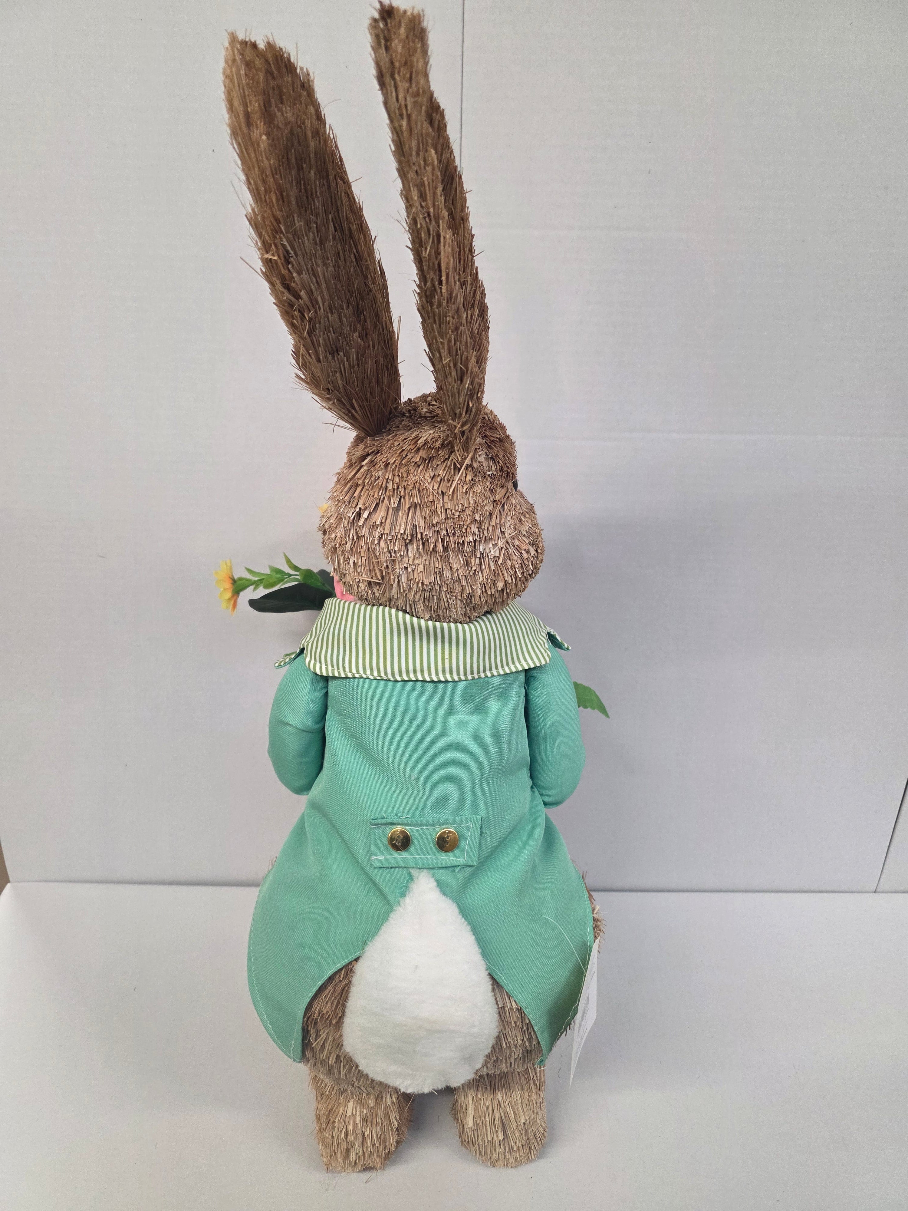 Rustic Bunny Reggie In Sage Coat 65cm