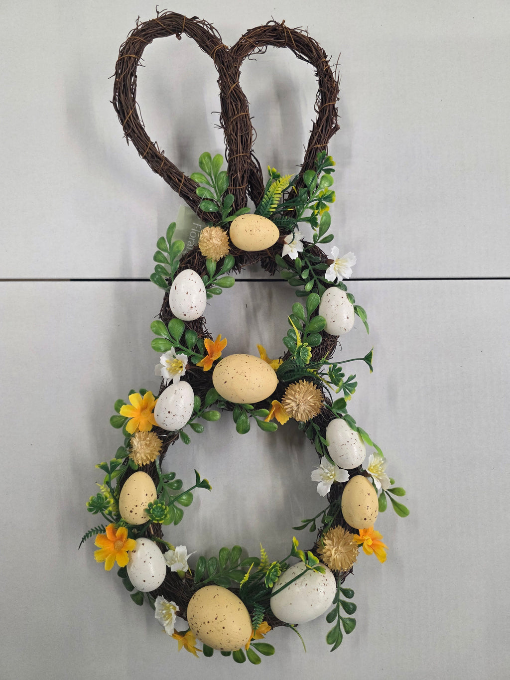 Wreath Bunny Shape With Eggs