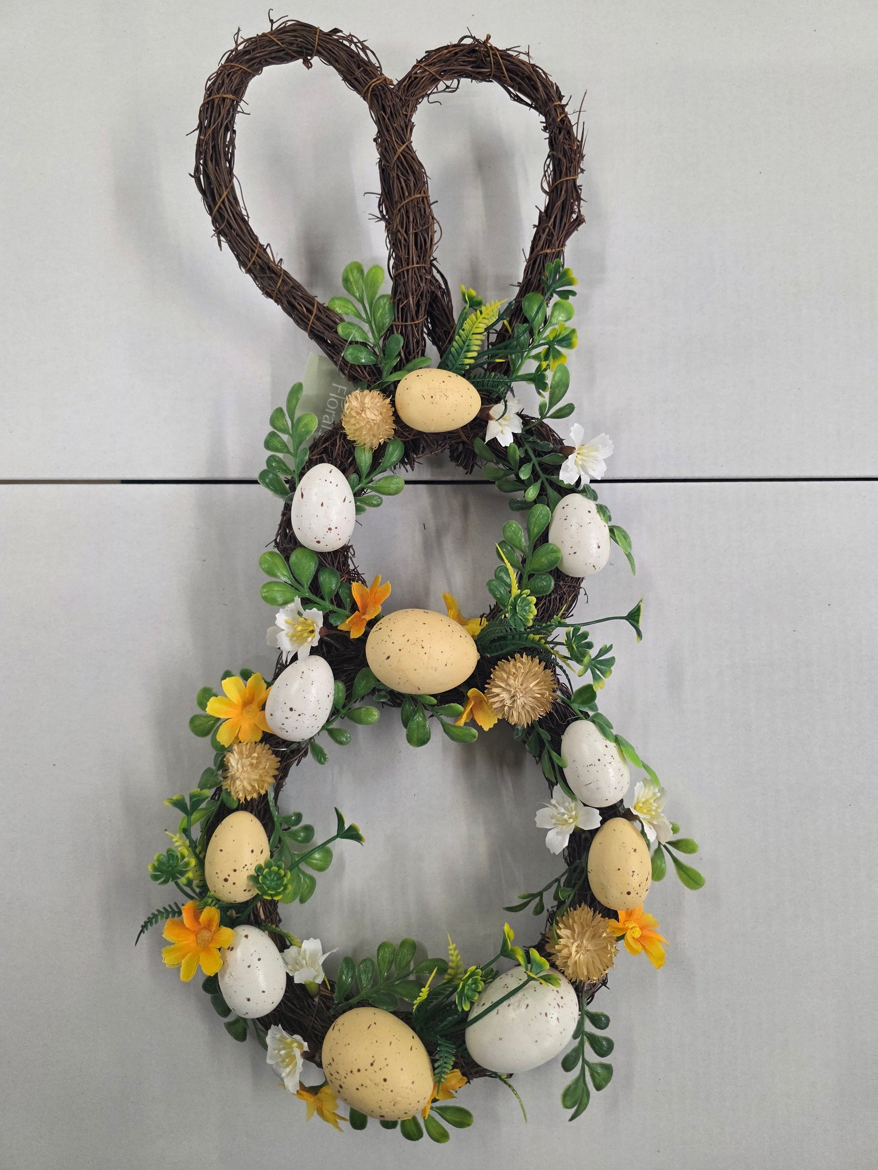 Wreath Bunny Shape With Eggs