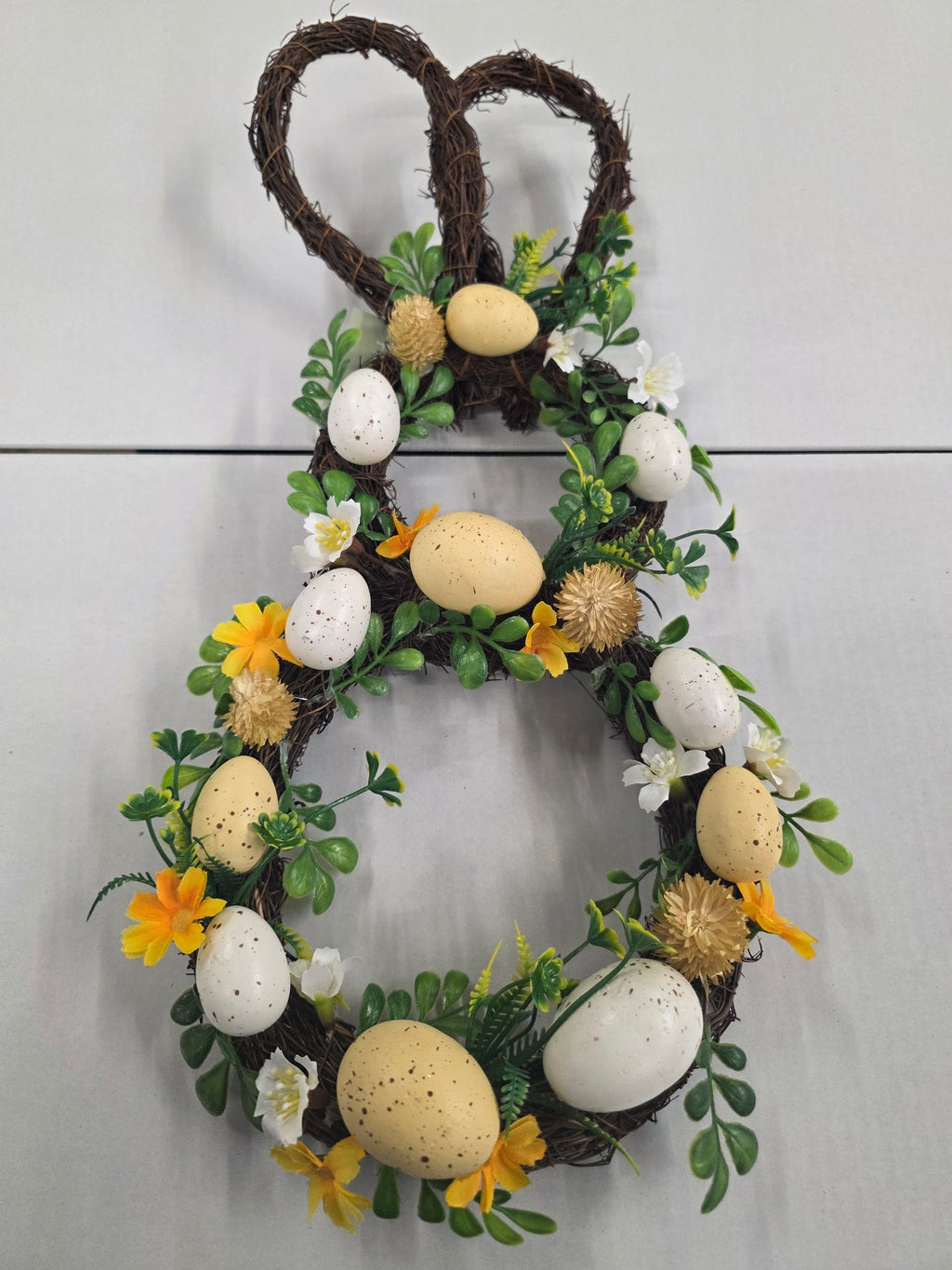 Wreath Bunny Shape With Eggs