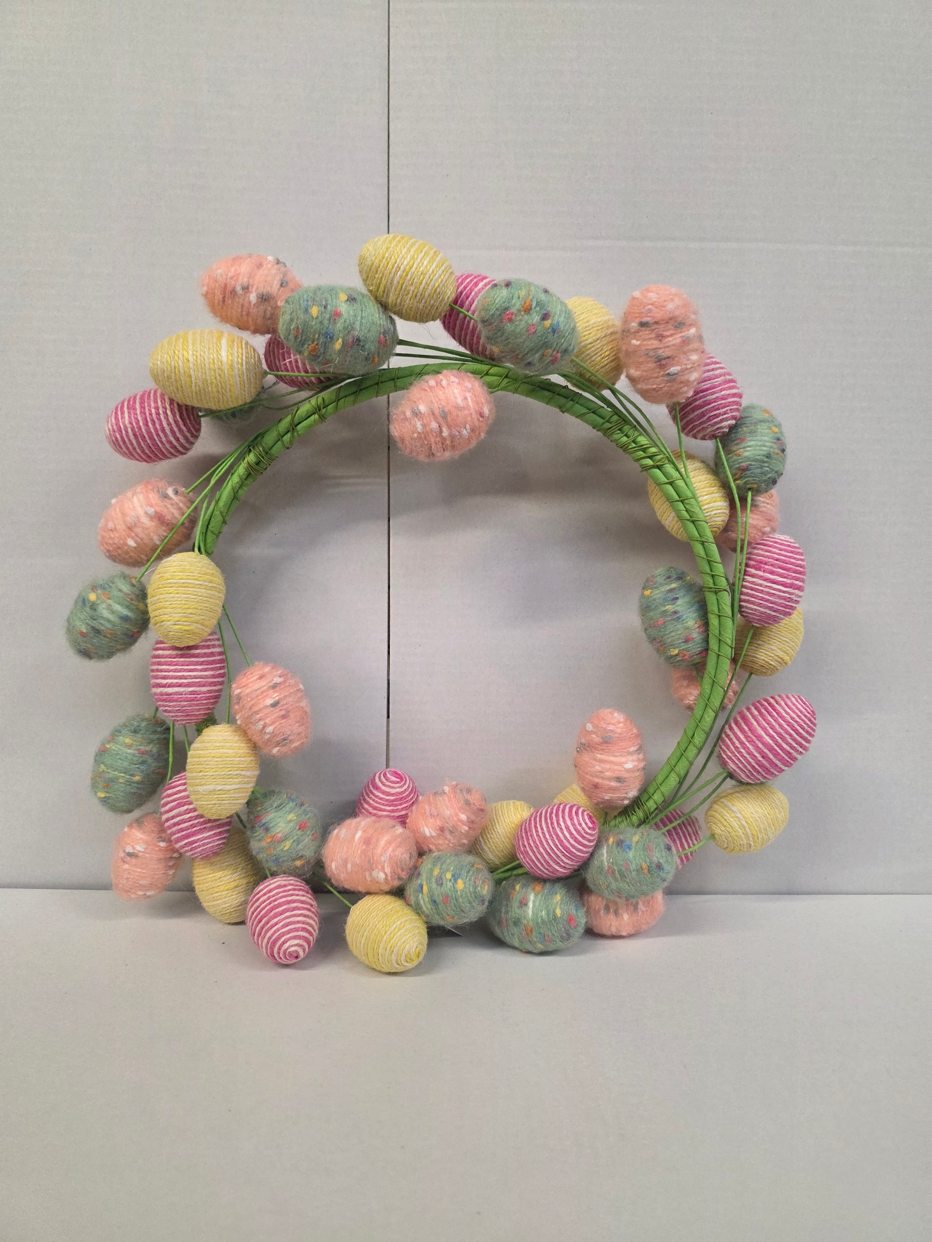 Wreath Wool Easter Egg 56cm