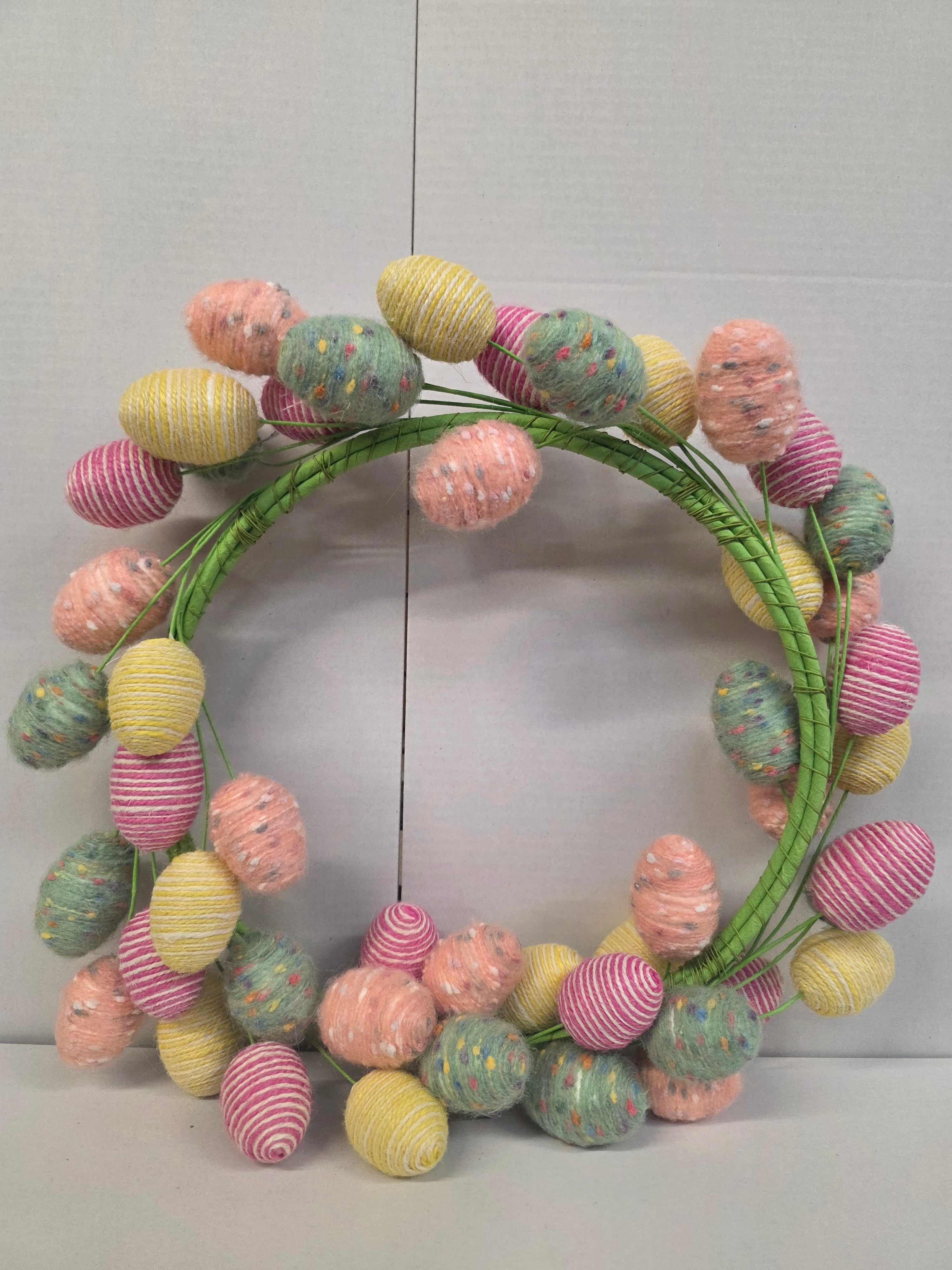 Wreath Wool Easter Egg 56cm