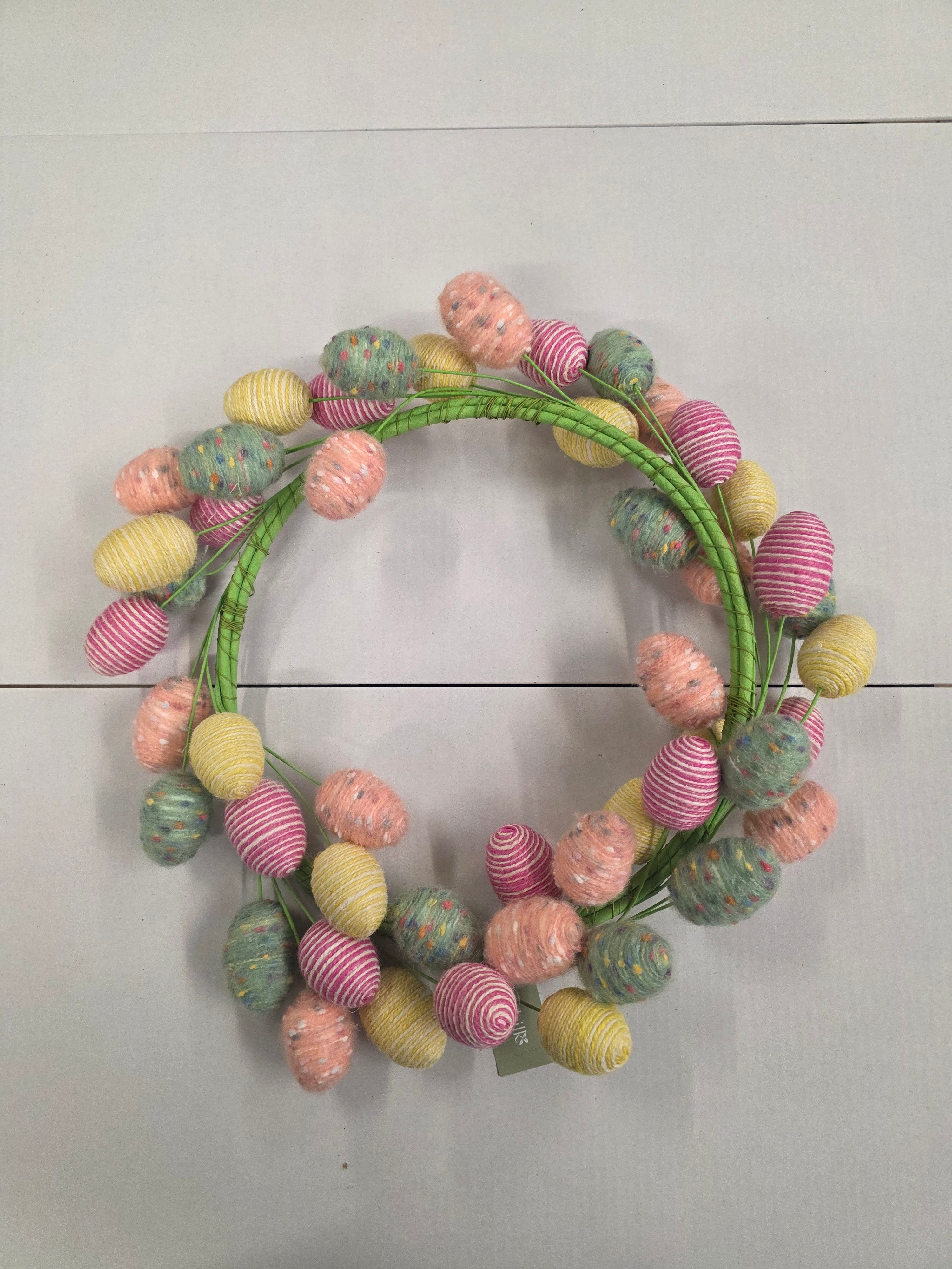 Wreath Wool Easter Egg 56cm