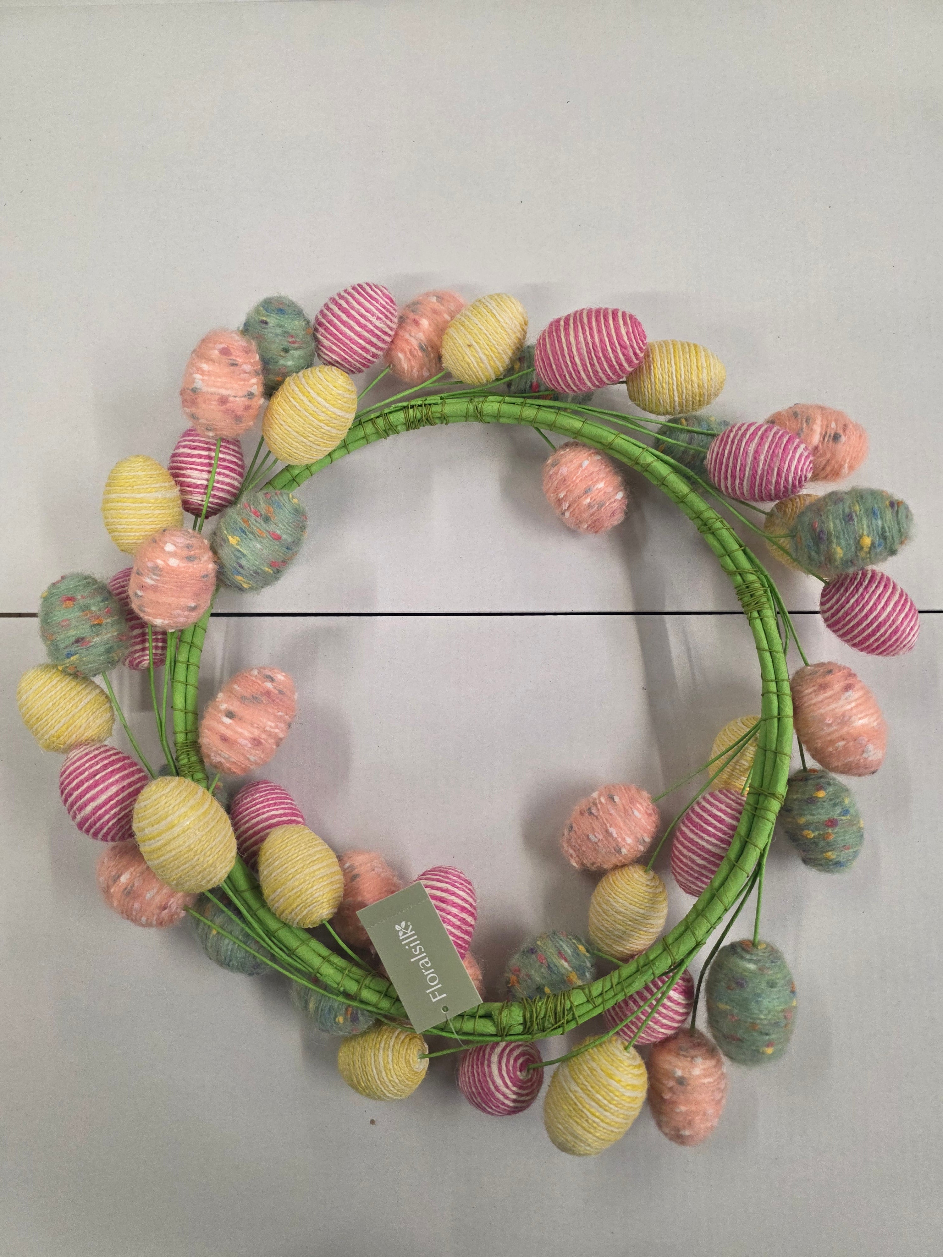 Wreath Wool Easter Egg 56cm