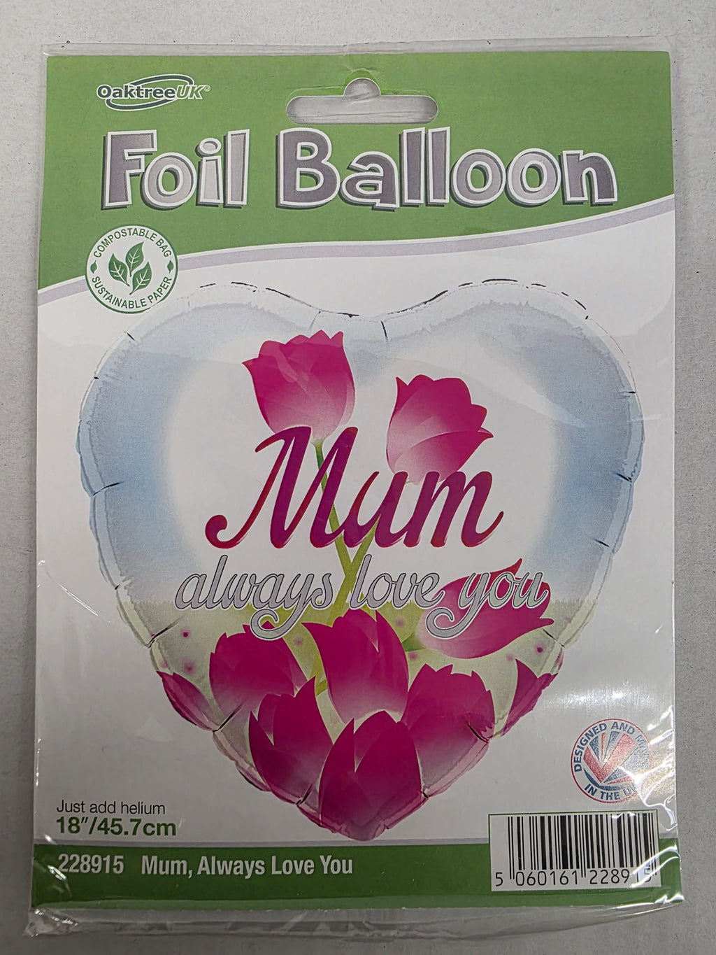 Balloon 18 Inch Mum Always Love You (PACK OF 5)