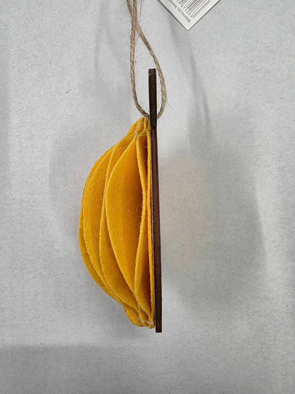 Felt Hanger Lemon 7x4x11cm (pack of 4)