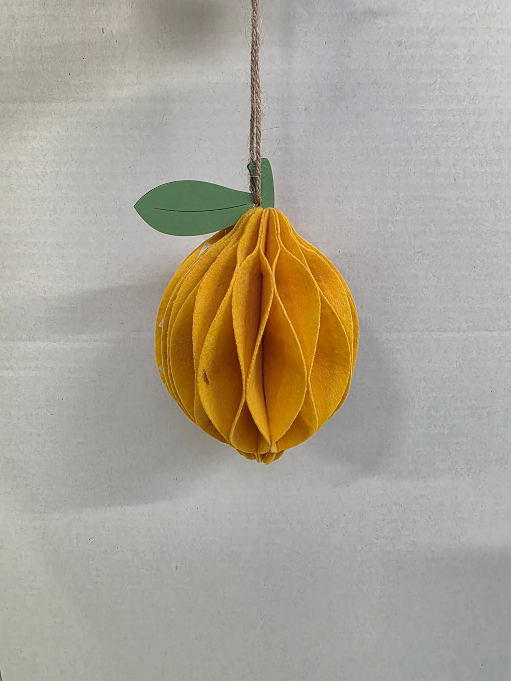 Felt Hanger Lemon 9x9x15cm (pack of 2)