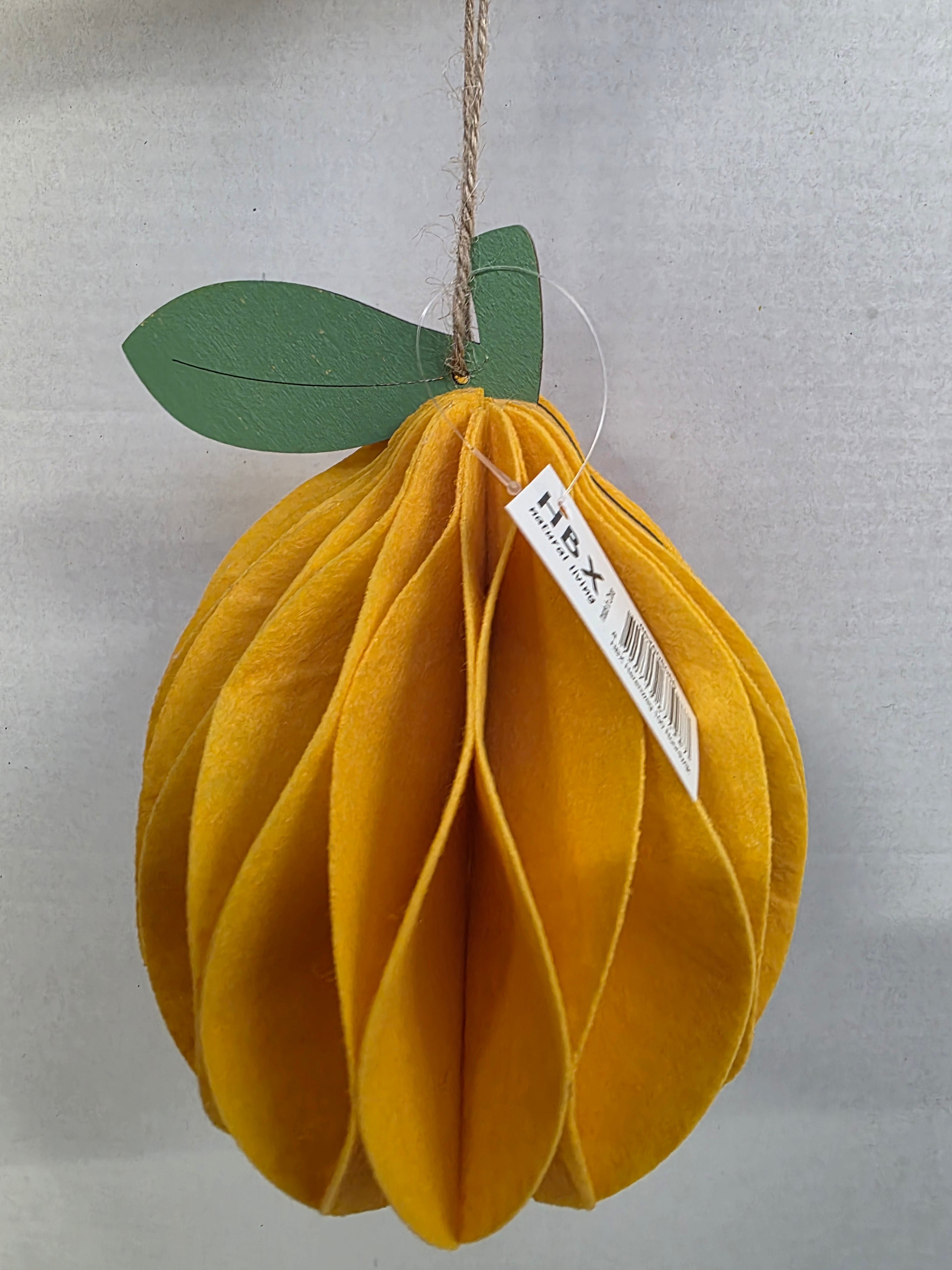Felt Hanger Lemon 12x12x20cm