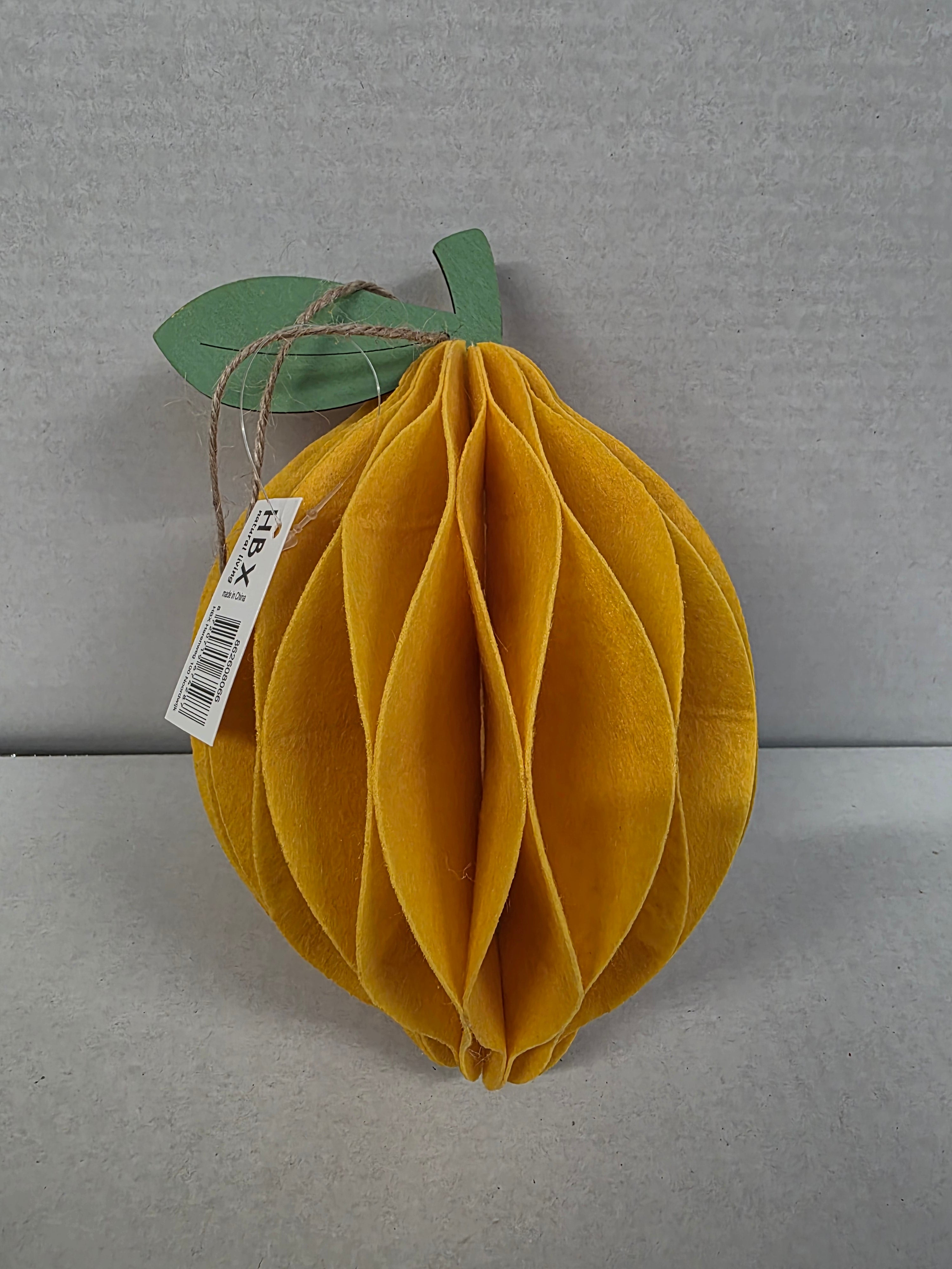 Felt Hanger Lemon 12x12x20cm