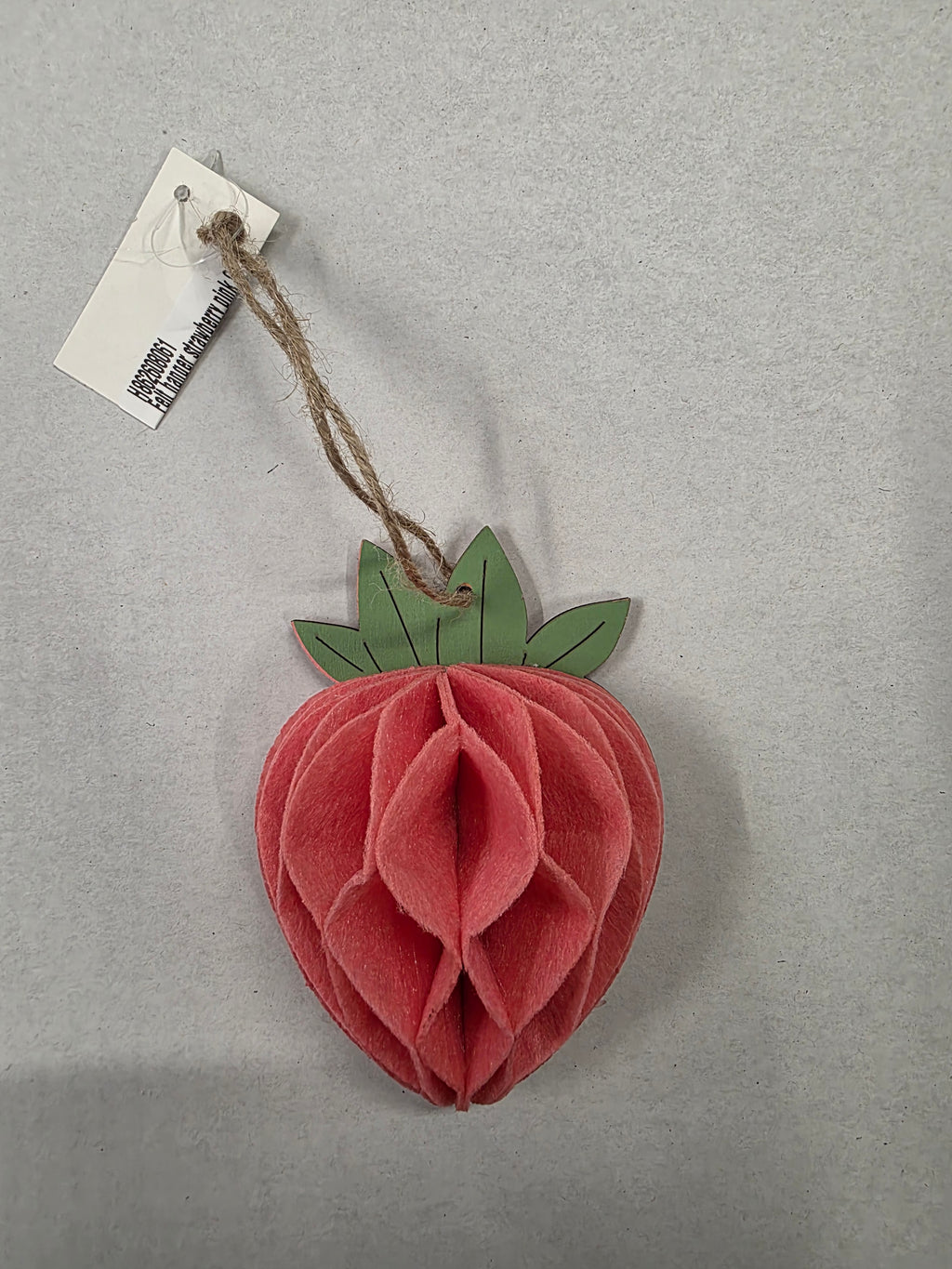 Felt Hanger Strawberry Pink 8x4x11cm (pack of 3)