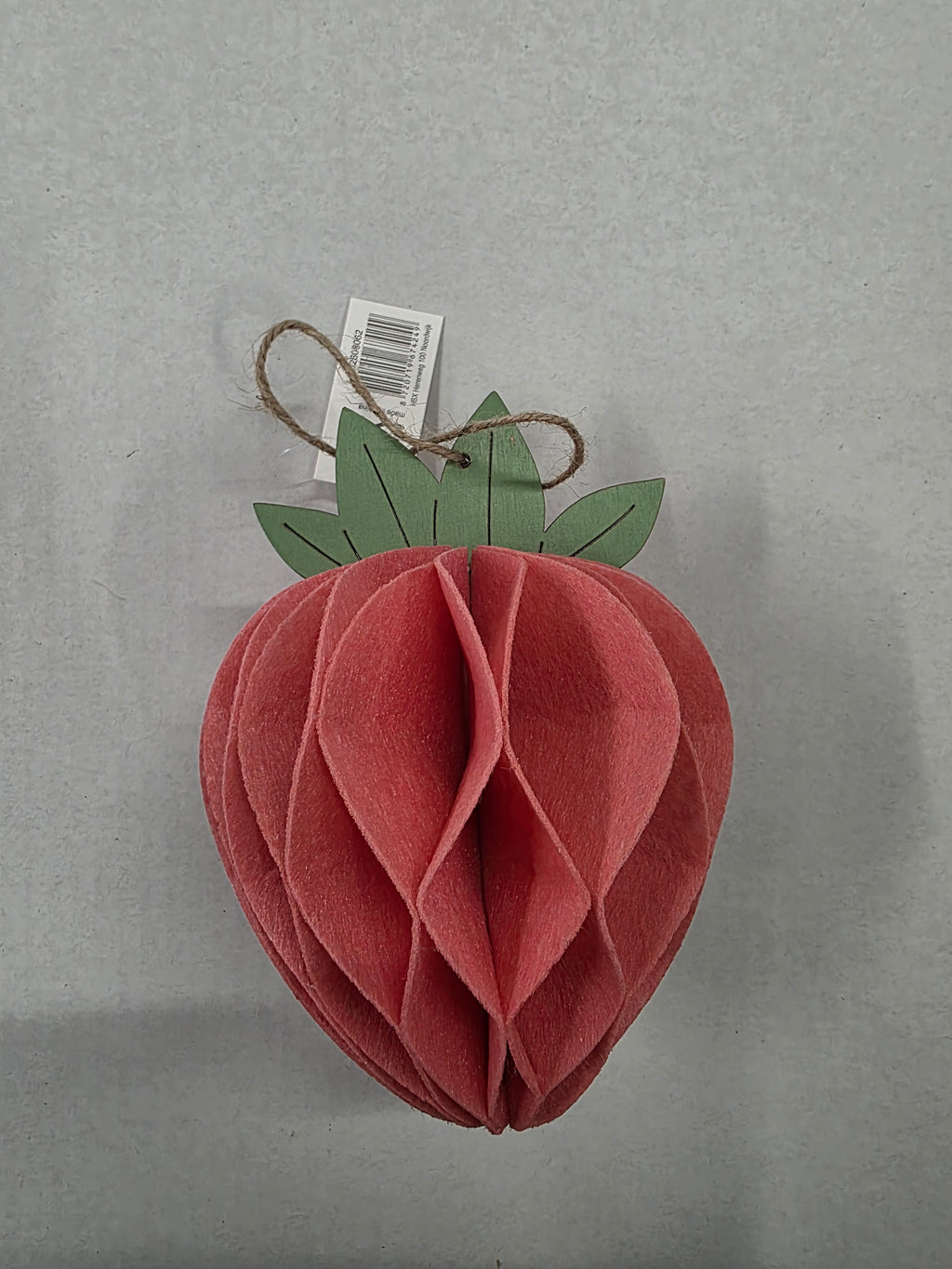Felt Hanger Strawberry Pink 11x11x15cm (pack of 2)