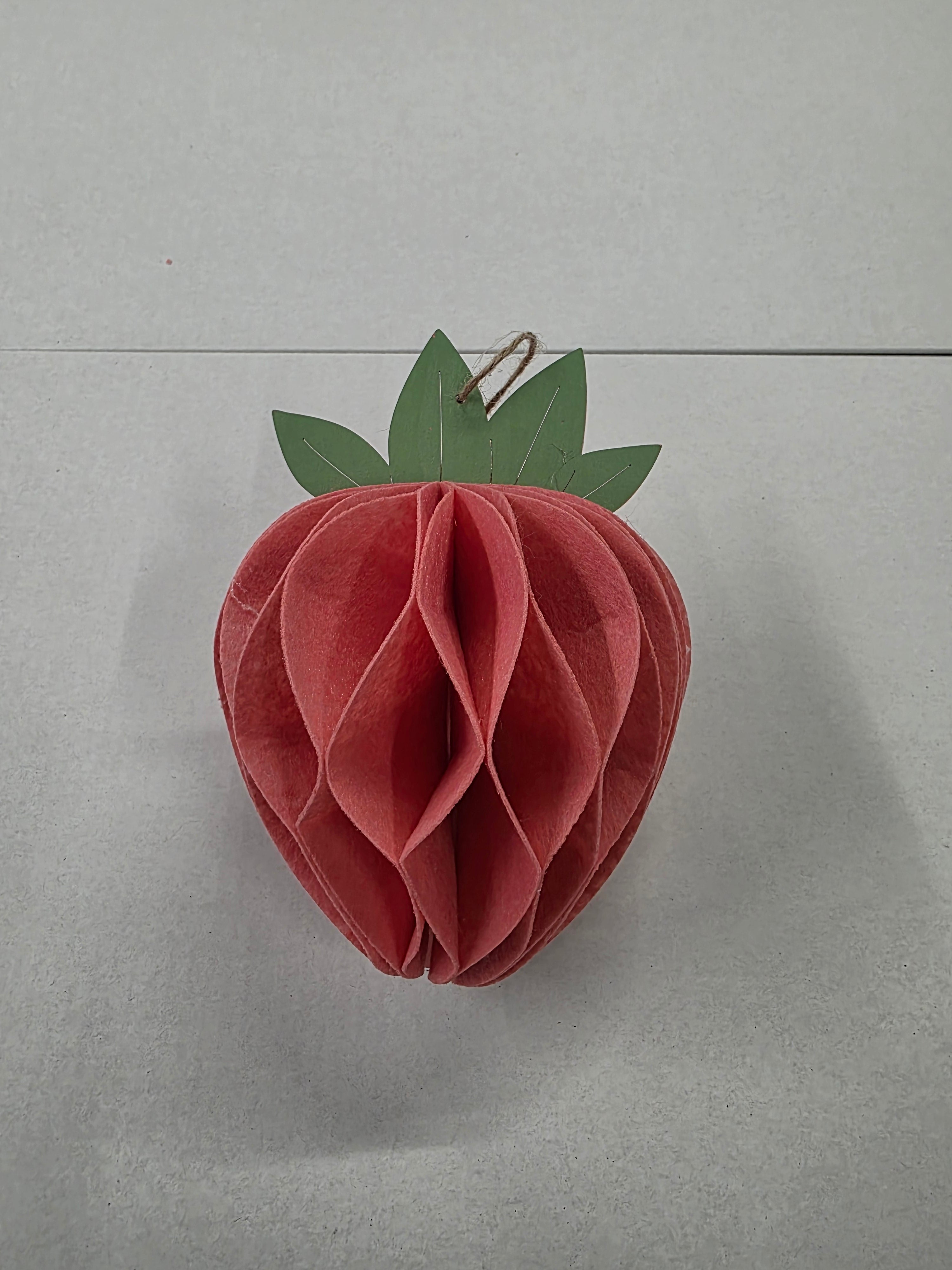 Felt Hanger Strawberry Pink 14x14x20cm (pack of 2)