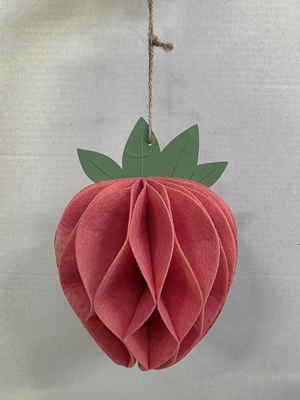 Felt Hanger Strawberry Pink 14x14x20cm (pack of 2)