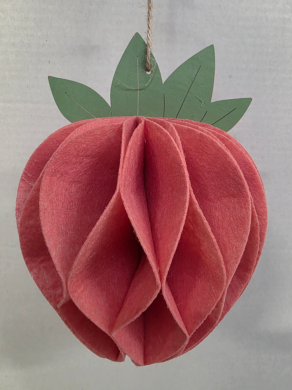 Felt Hanger Strawberry Pink 14x14x20cm (pack of 2)