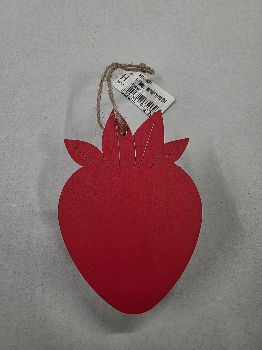 Felt Hanger Strawberry Red 8x4x11cm (pack of 3)