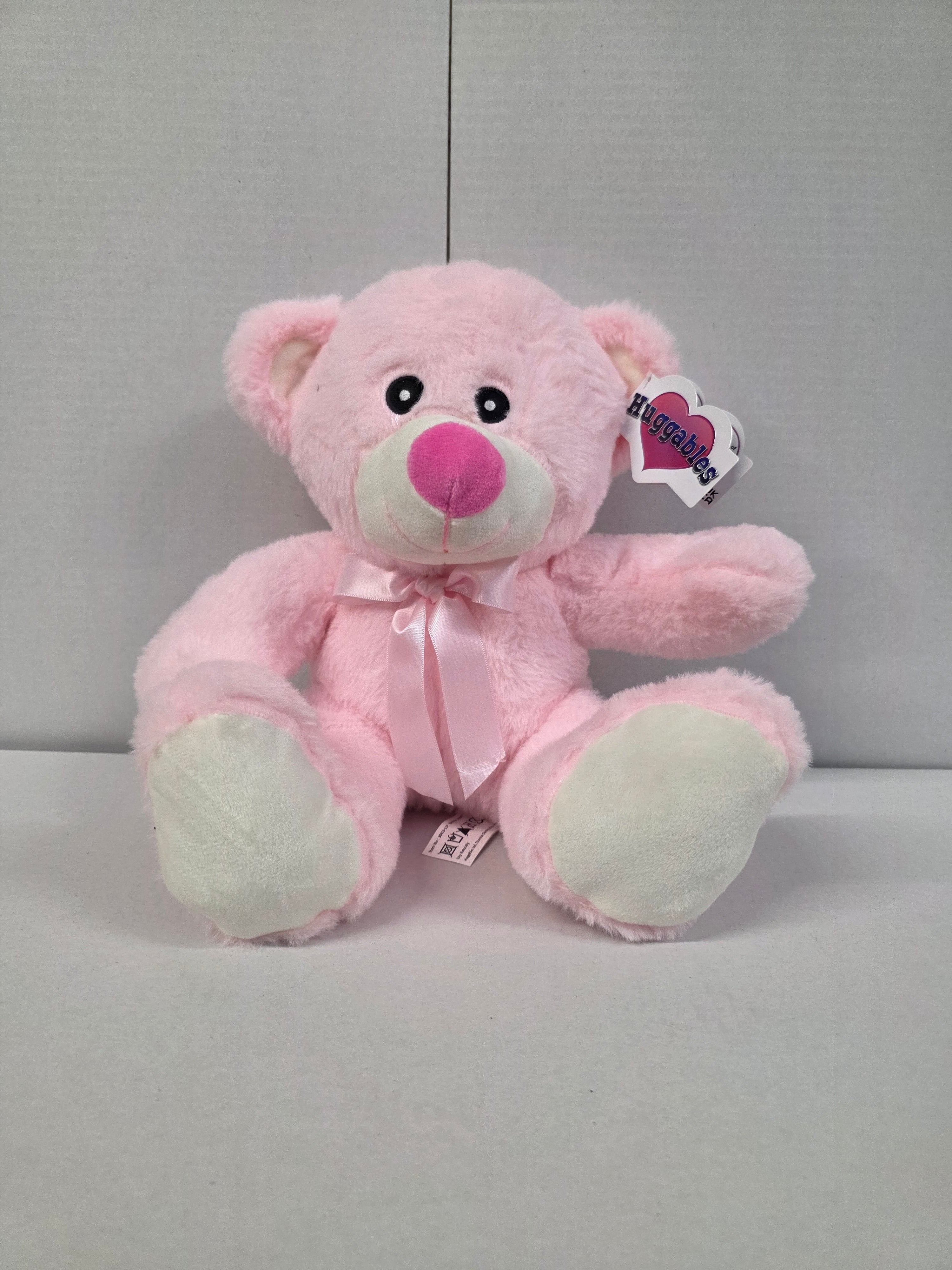 Bear Pink Ribbon 11 Inch