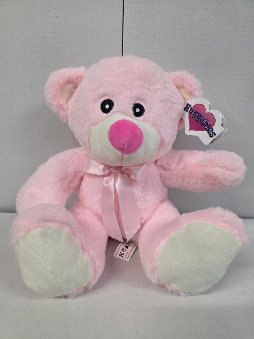 Bear Pink Ribbon 11 Inch
