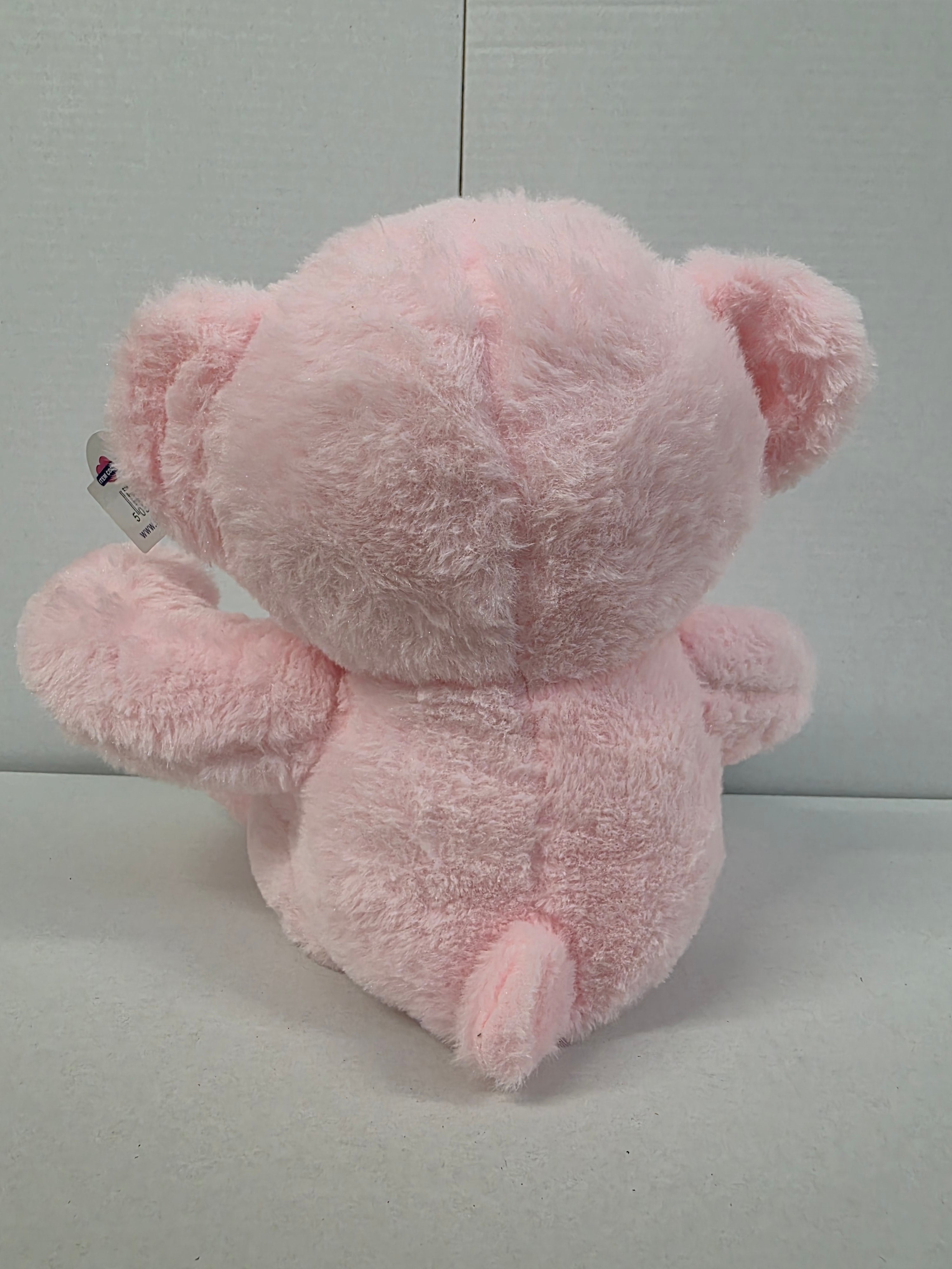 Bear Pink Ribbon 11 Inch