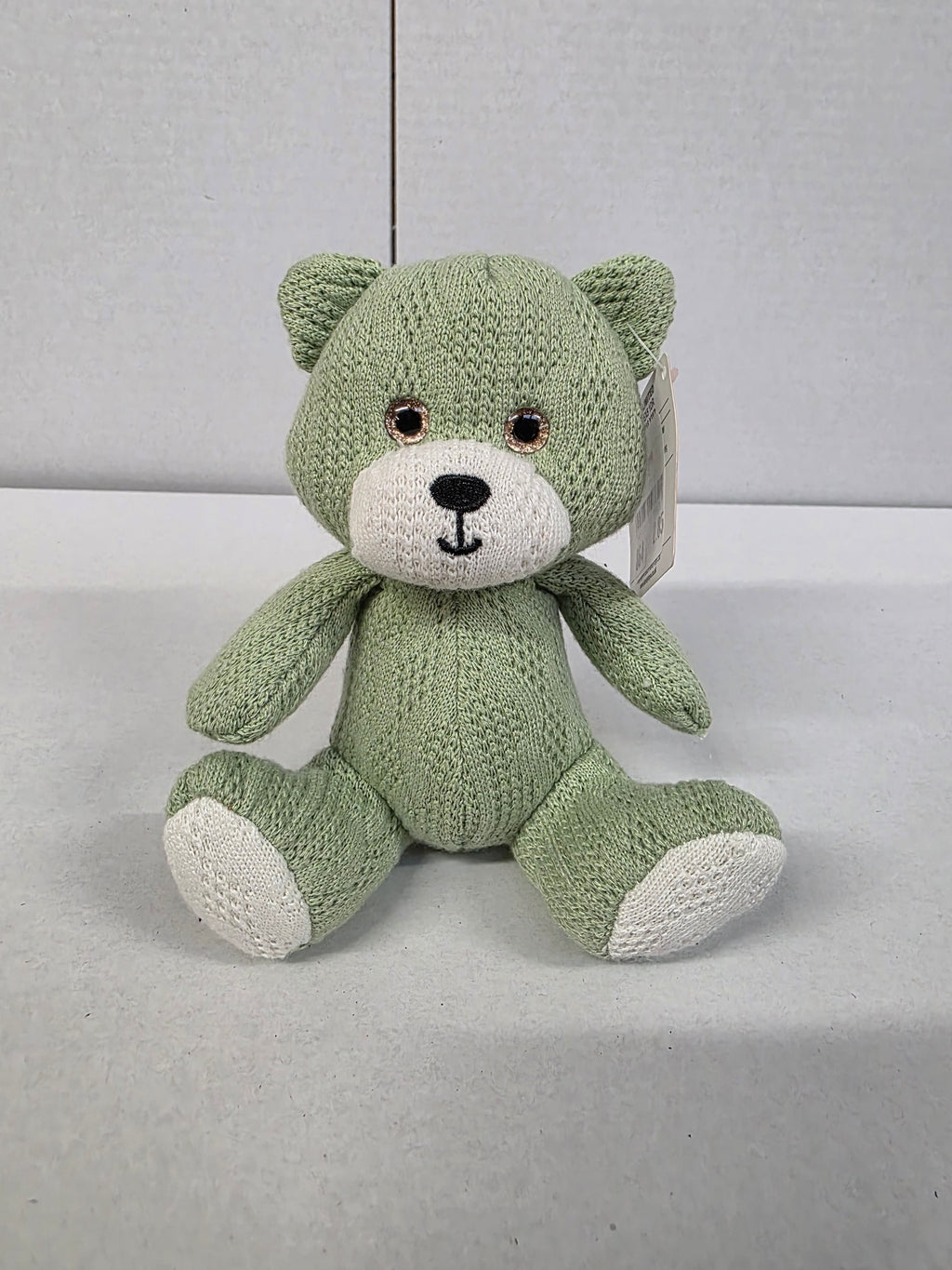 Knitted Bear 14cm Green