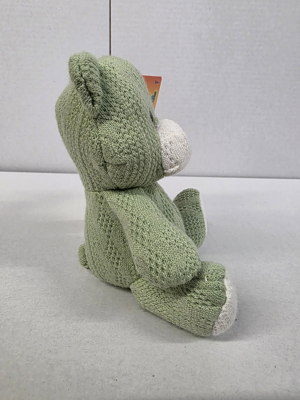 Knitted Bear 14cm Green