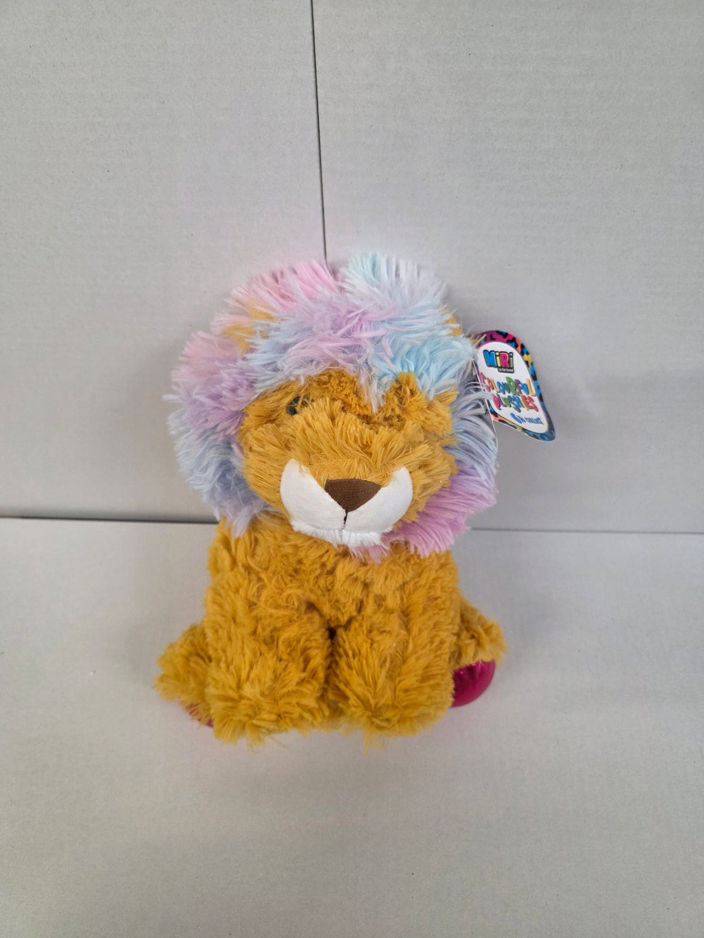 Soft Toy Colourful Plush Lion 28cm