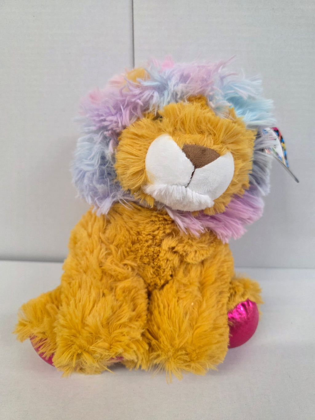 Soft Toy Colourful Plush Lion 28cm