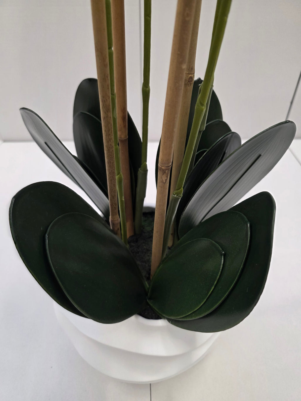 Artificial Phalaenopsis In Pot White 40x34x82cm