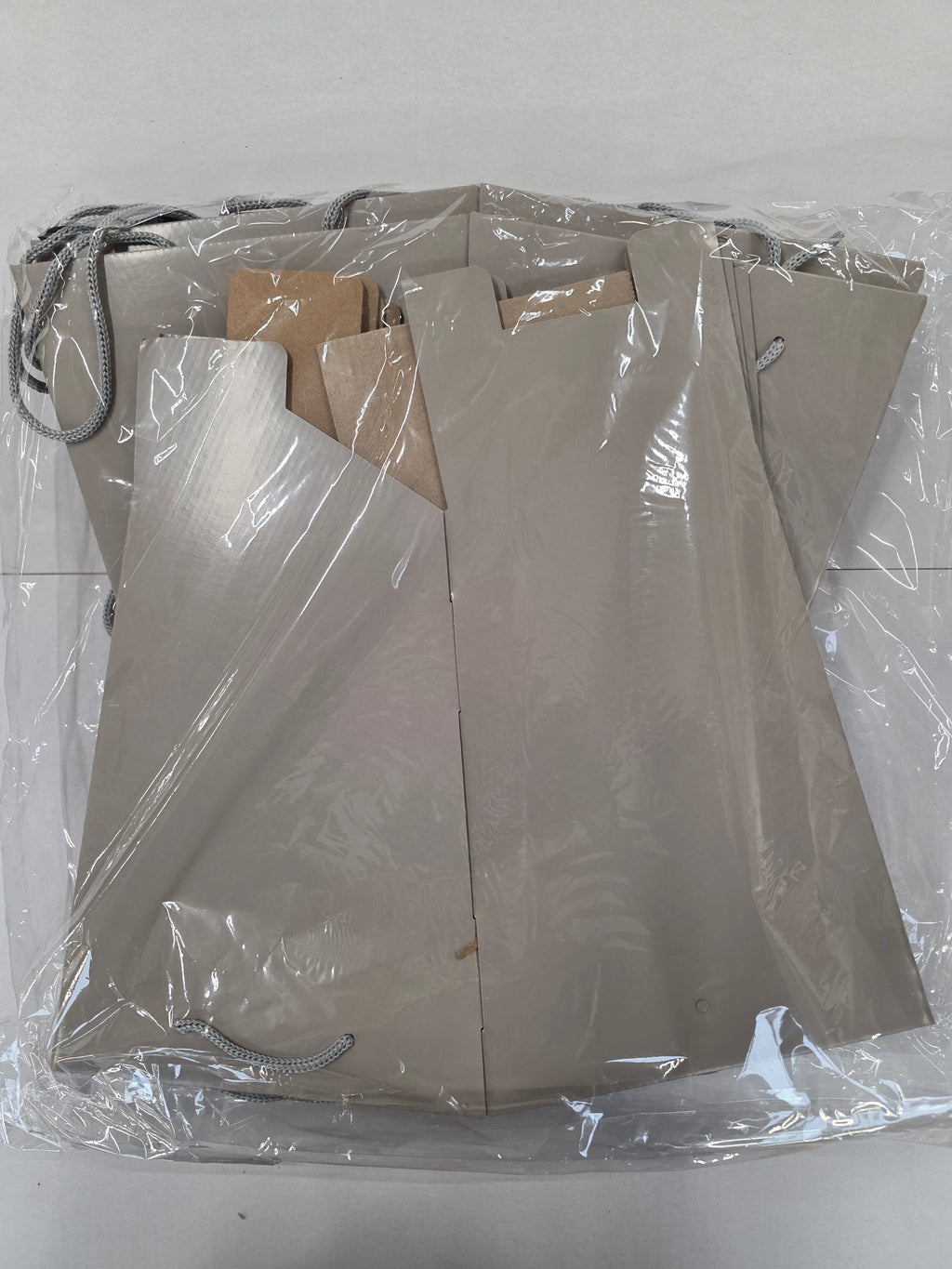 Multipurpose Tote Box Bag Grey 21x14x27.5cm X10