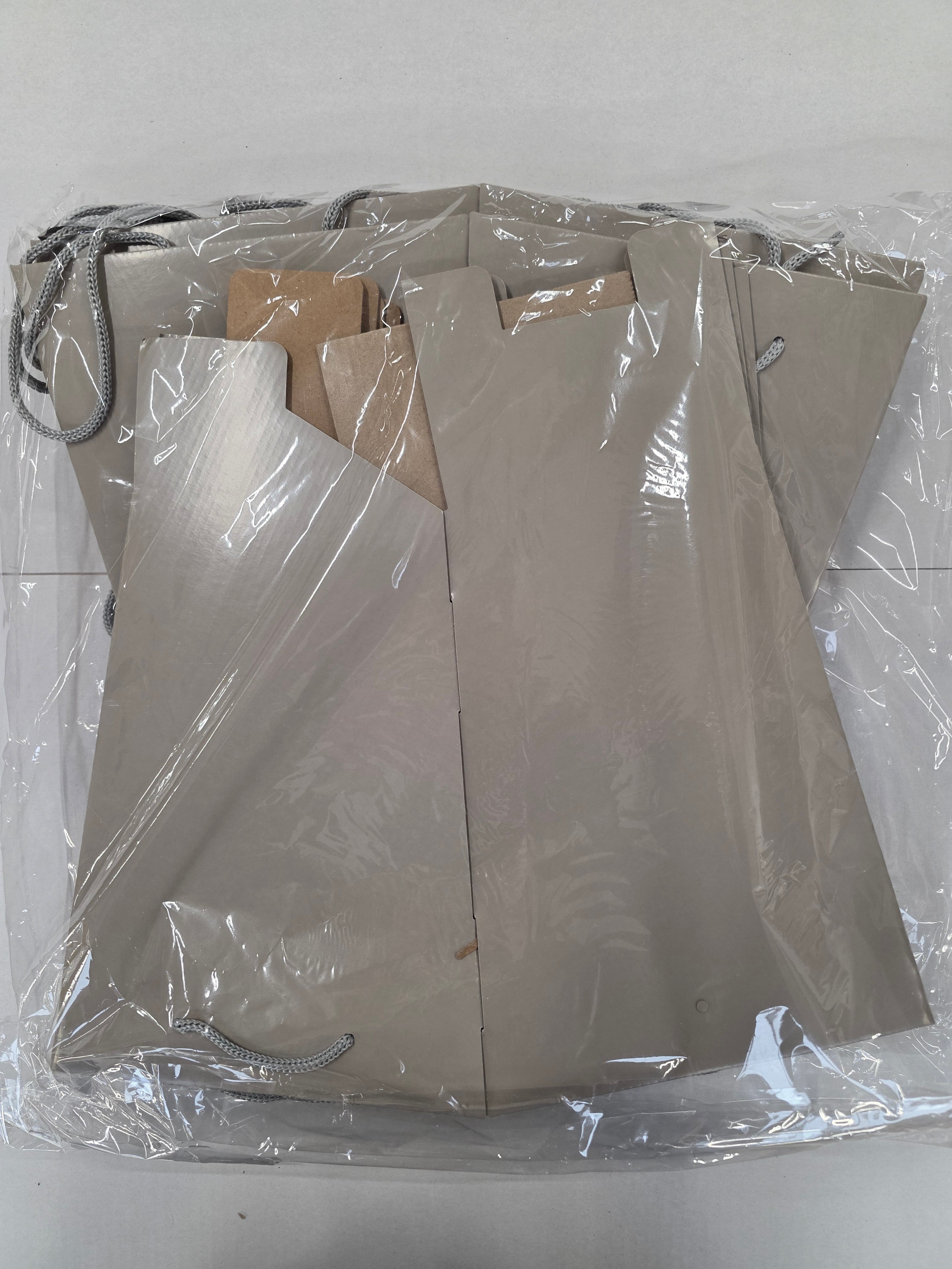 Multipurpose Tote Box Bag Grey 21x14x27.5cm X10