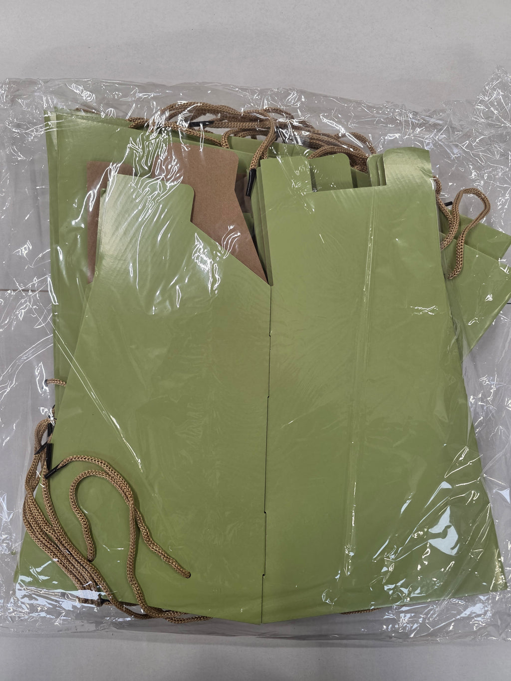 Multipurpose Tote Box Bag Sage 21x14x27.5cm X10