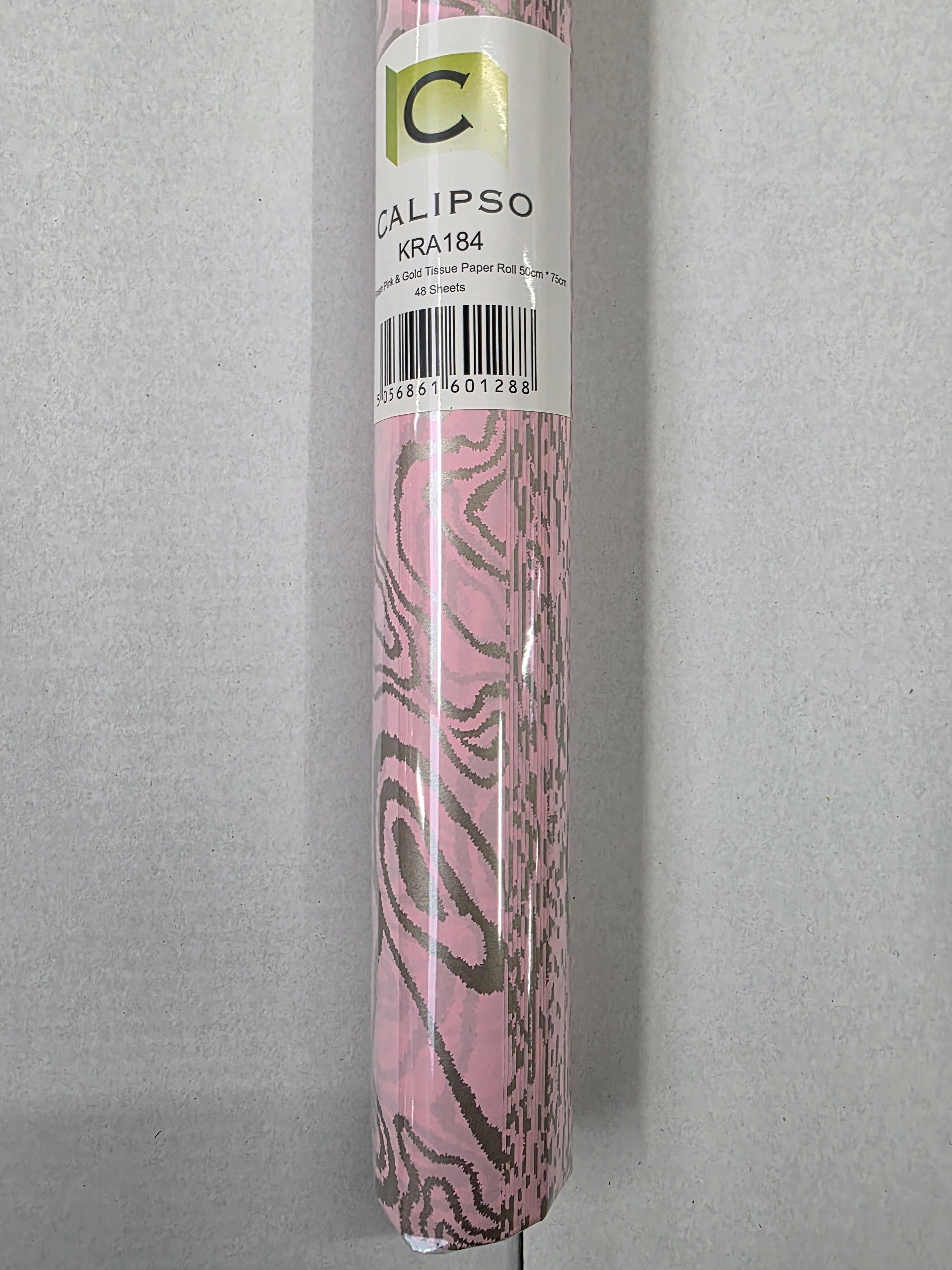 Tissue Marble Finish Pink & Gold