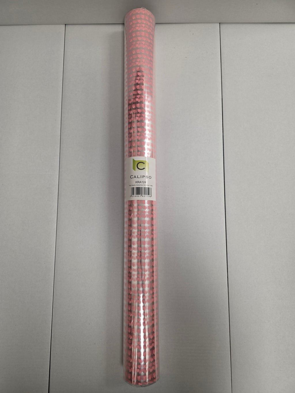 Cello Clear With Pink Hearts