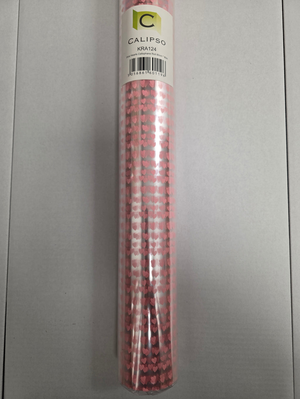 Cello Clear With Pink Hearts