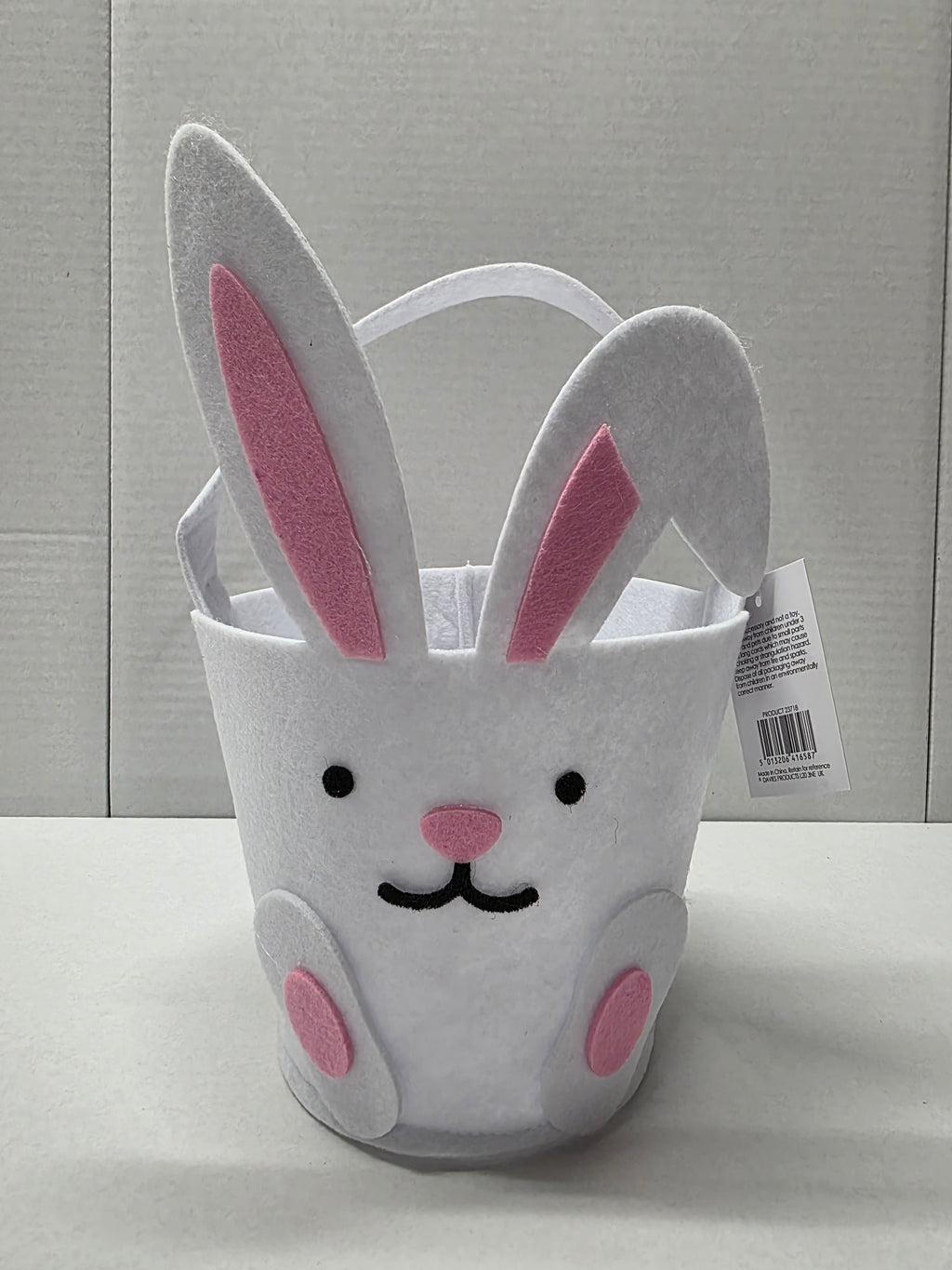 Bag Felt Bunny 15x13cm 23cm With Handle (pack of 3)