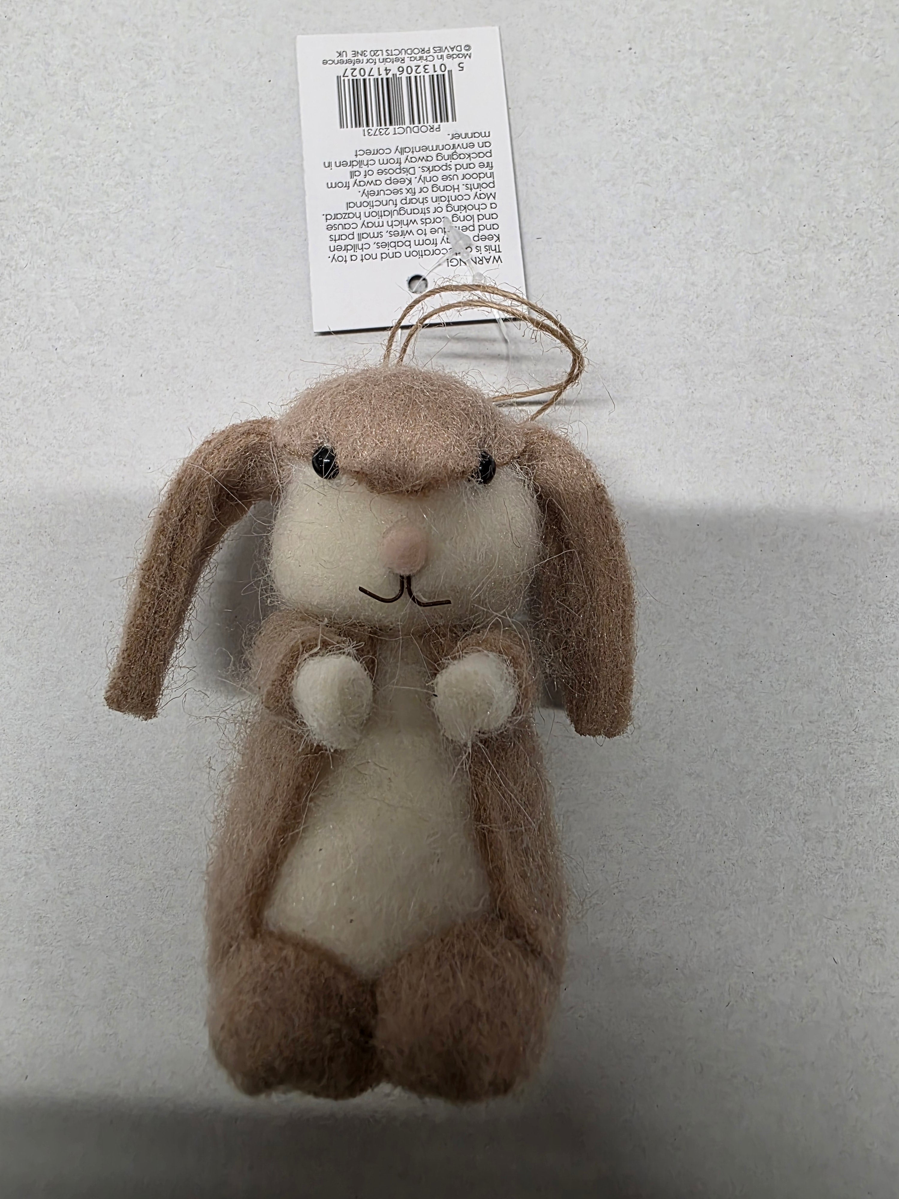 Bunny Hanging Deco Cutie Wool (pack of 3)