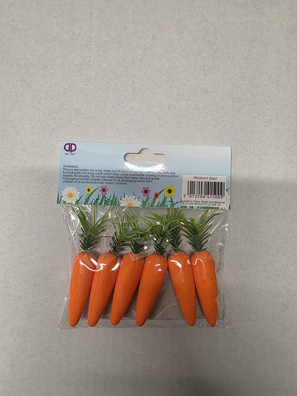 Carrots 5cm X6 (pack of 6)
