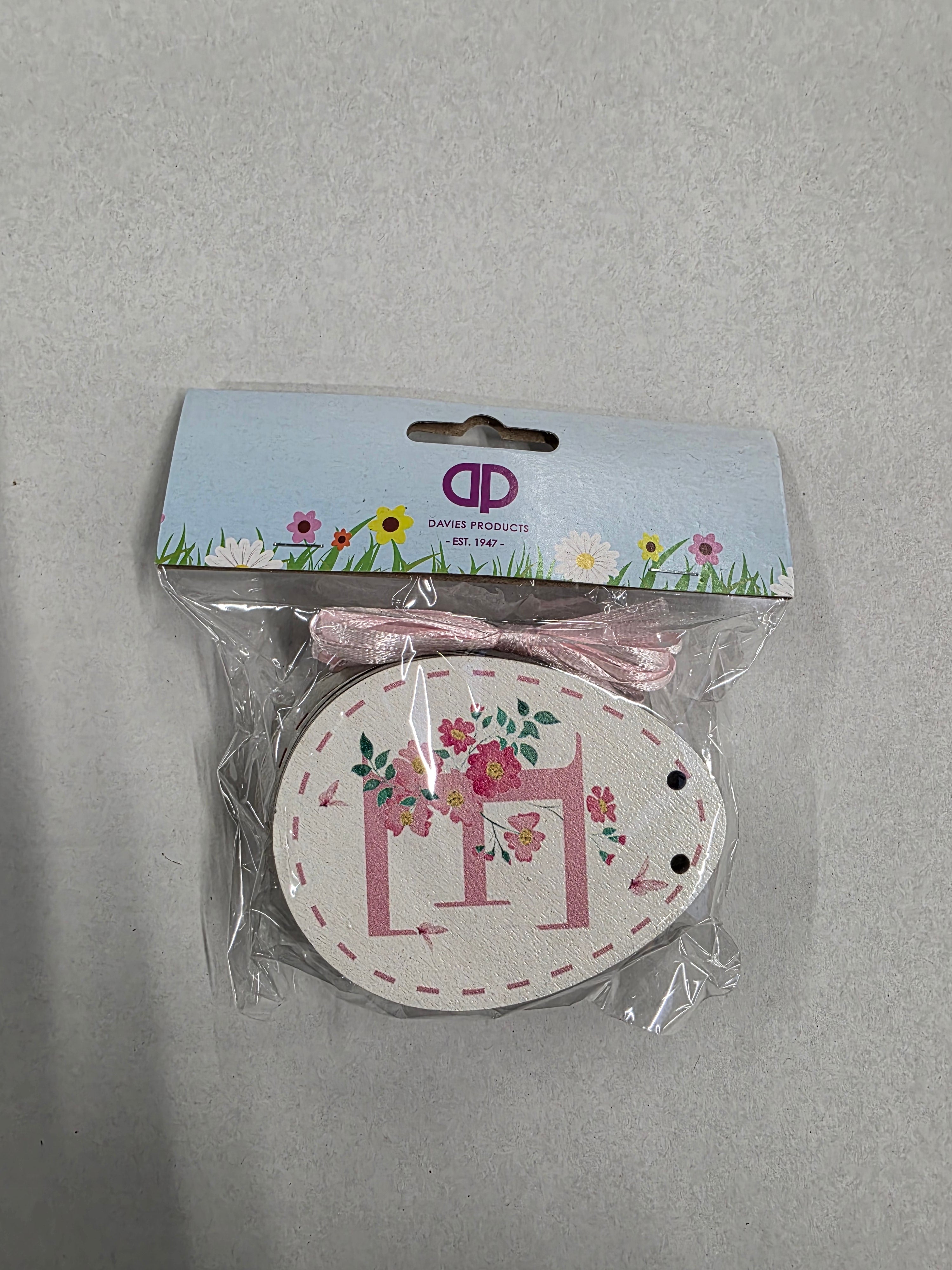 Easter Egg Wooden Banner 8cm 1m (pack of 5)
