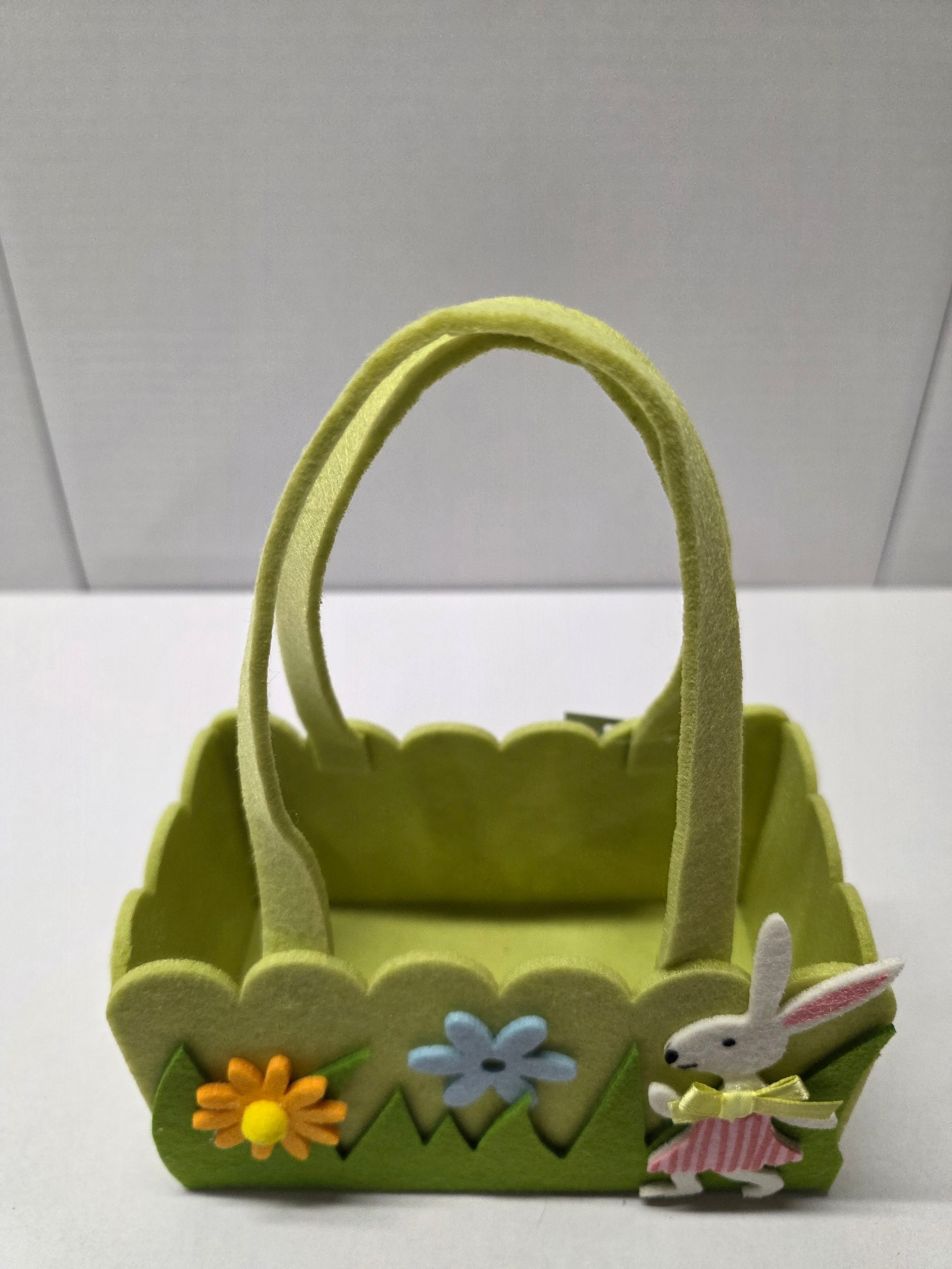 Felt Bunny Easter Basket 20cm (pack of 2)