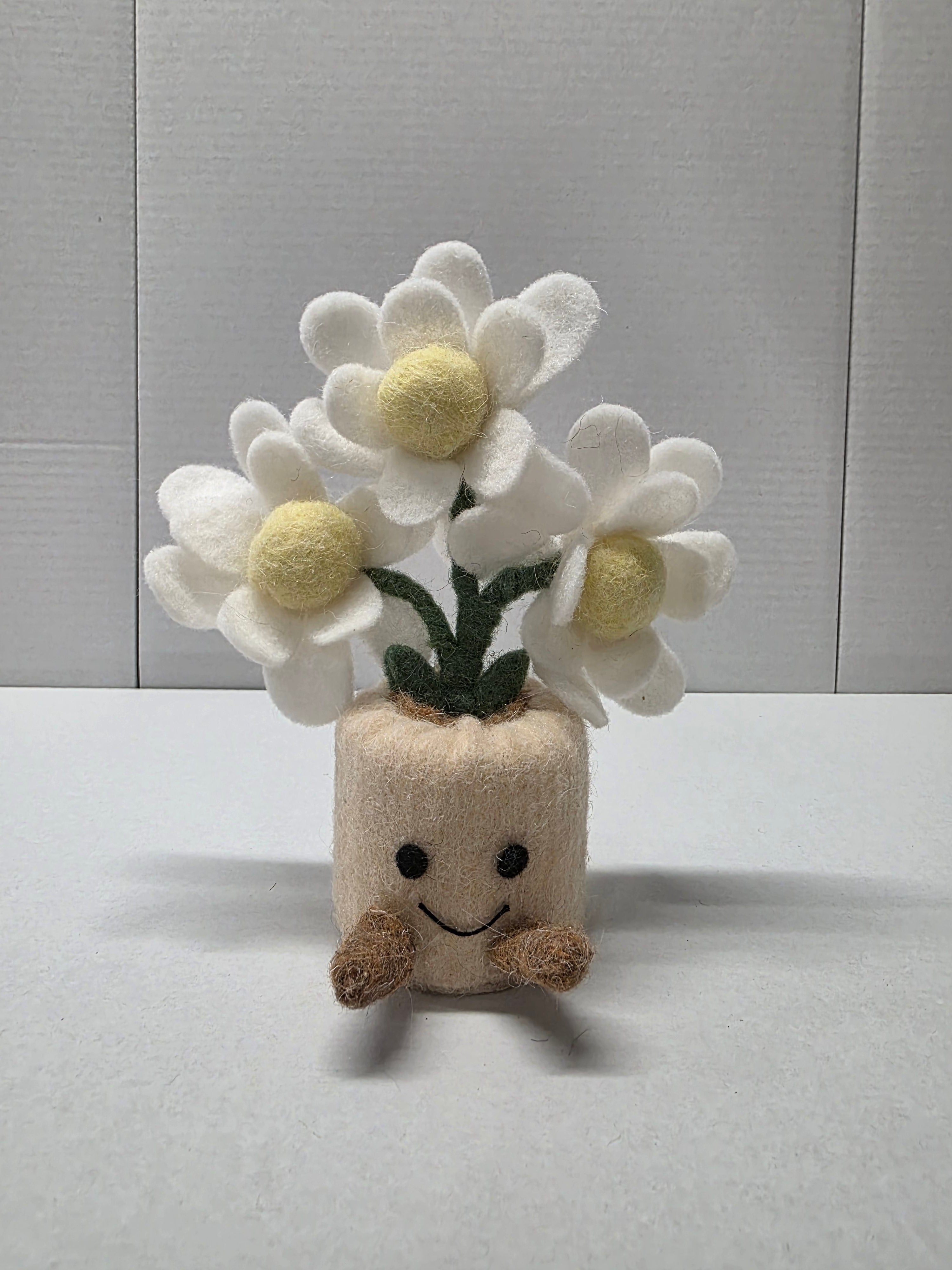 Felt Daisy Pot 18cm